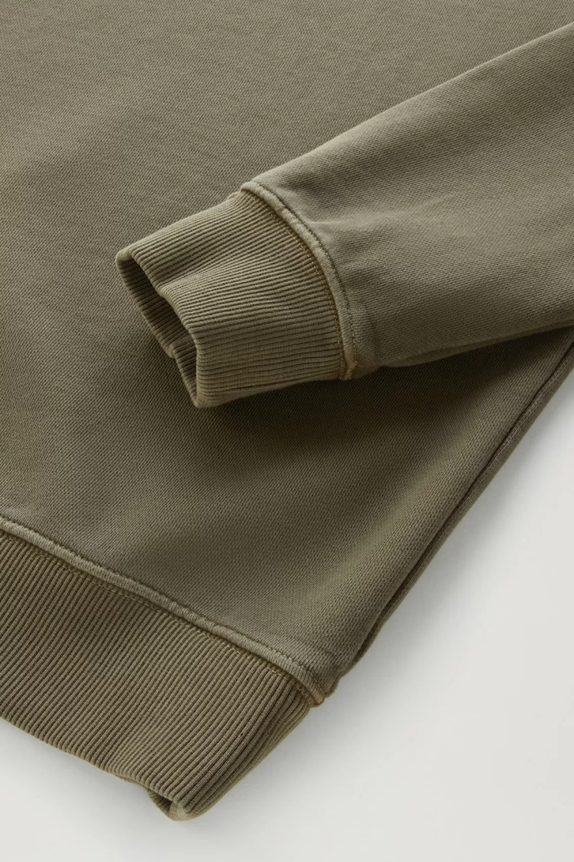 Woolrich Achteraf Geverfde 1830 Sweater Van Puur Katoen Met Ronde Hals Lake Olive Best Sale