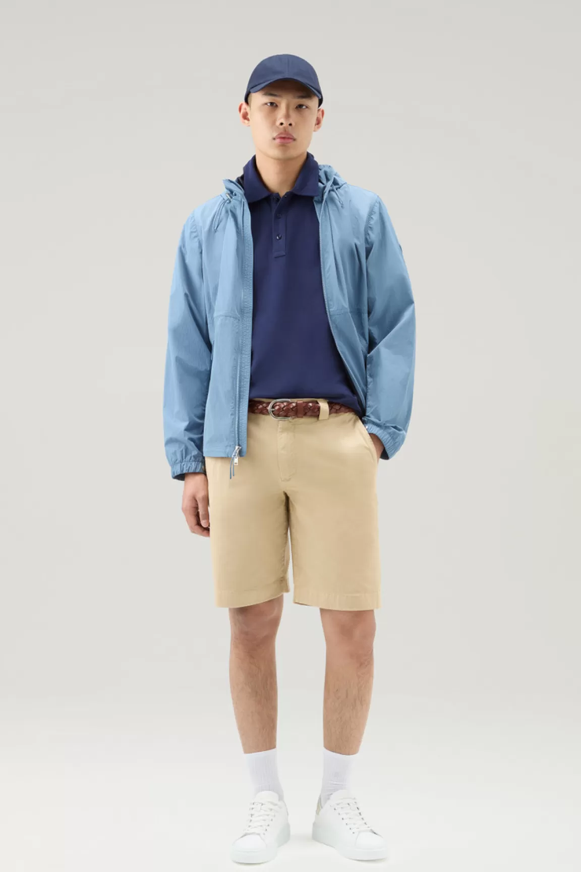 Woolrich Achteraf Geverfde Chinoshorts Van Stretchkatoen Beach Sand Hot