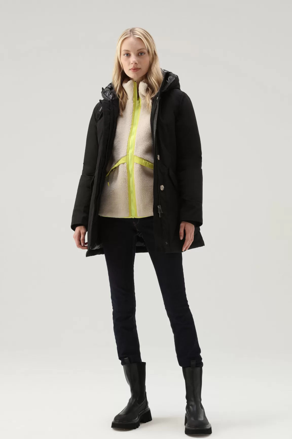 Woolrich Arctic Parka In Ramar Cloth Black Flash Sale