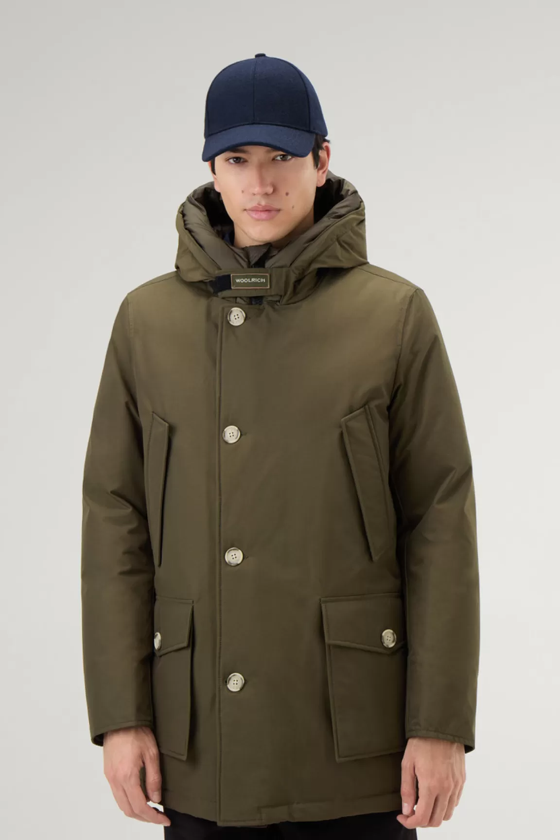 Woolrich Arctic Parka Van Ramar Cloth Dark Green Fashion