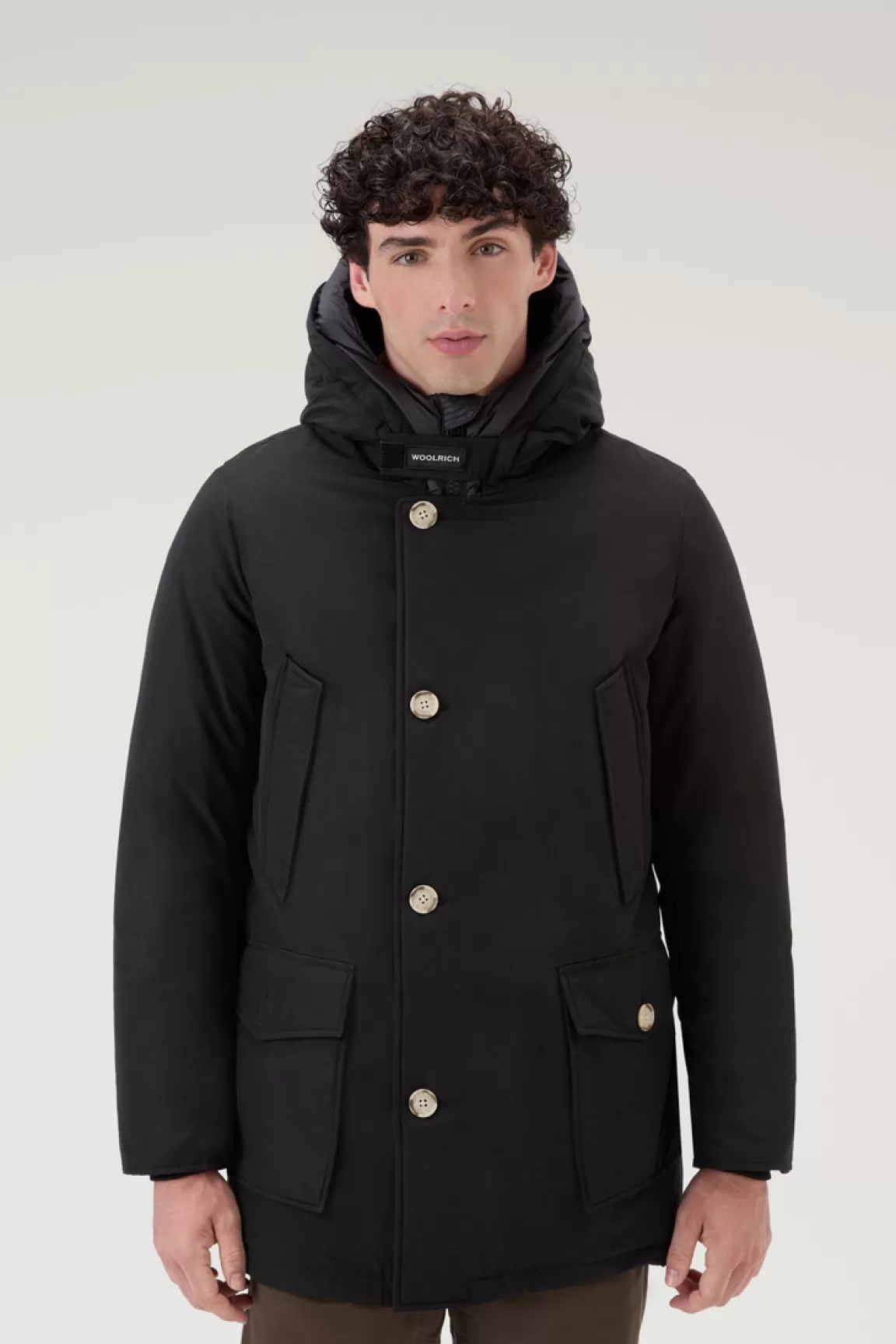 Woolrich Arctic Parka Van Ramar Cloth Black Cheap