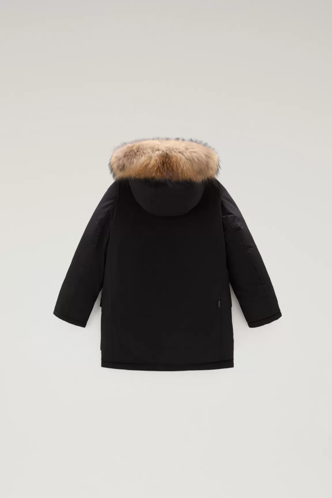 Woolrich Arctic Parka Van Ramar Cloth Voor Jongens Met Afneembaar Bont Black Online