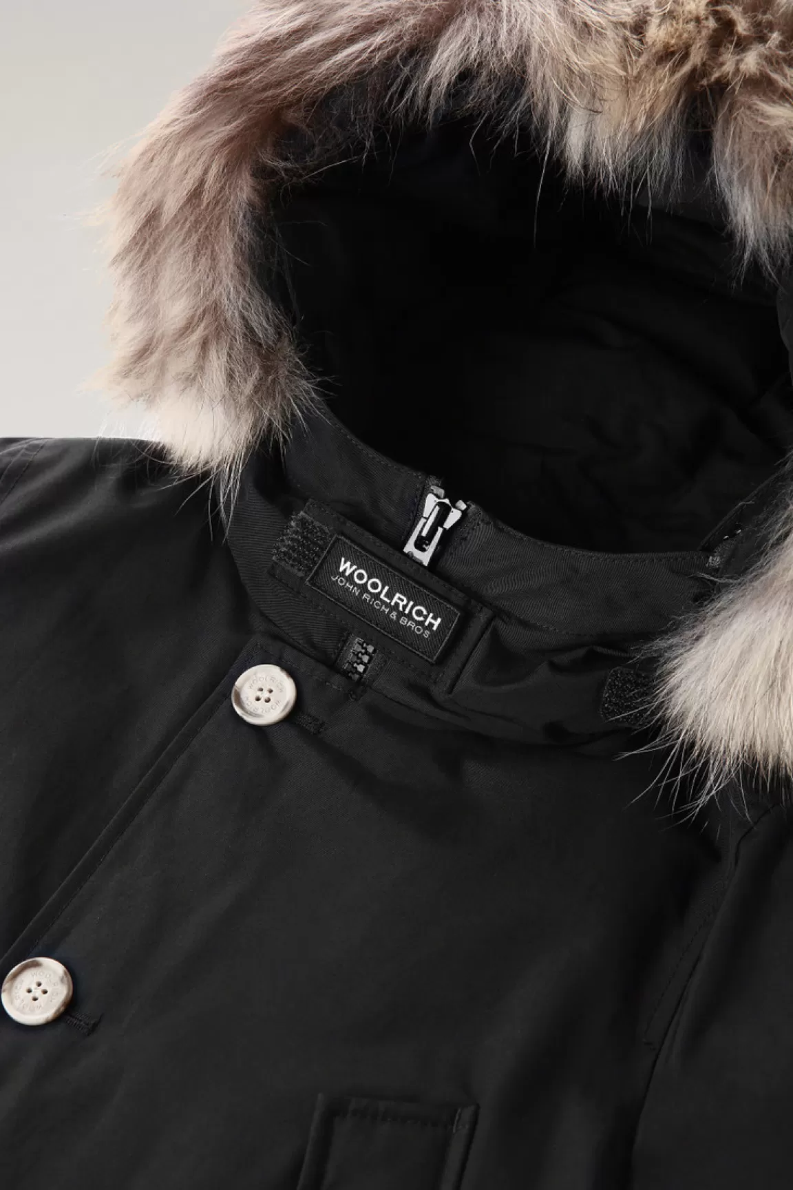 Woolrich Arctic Parka Van Ramar Cloth Voor Jongens Met Afneembaar Bont Black Online