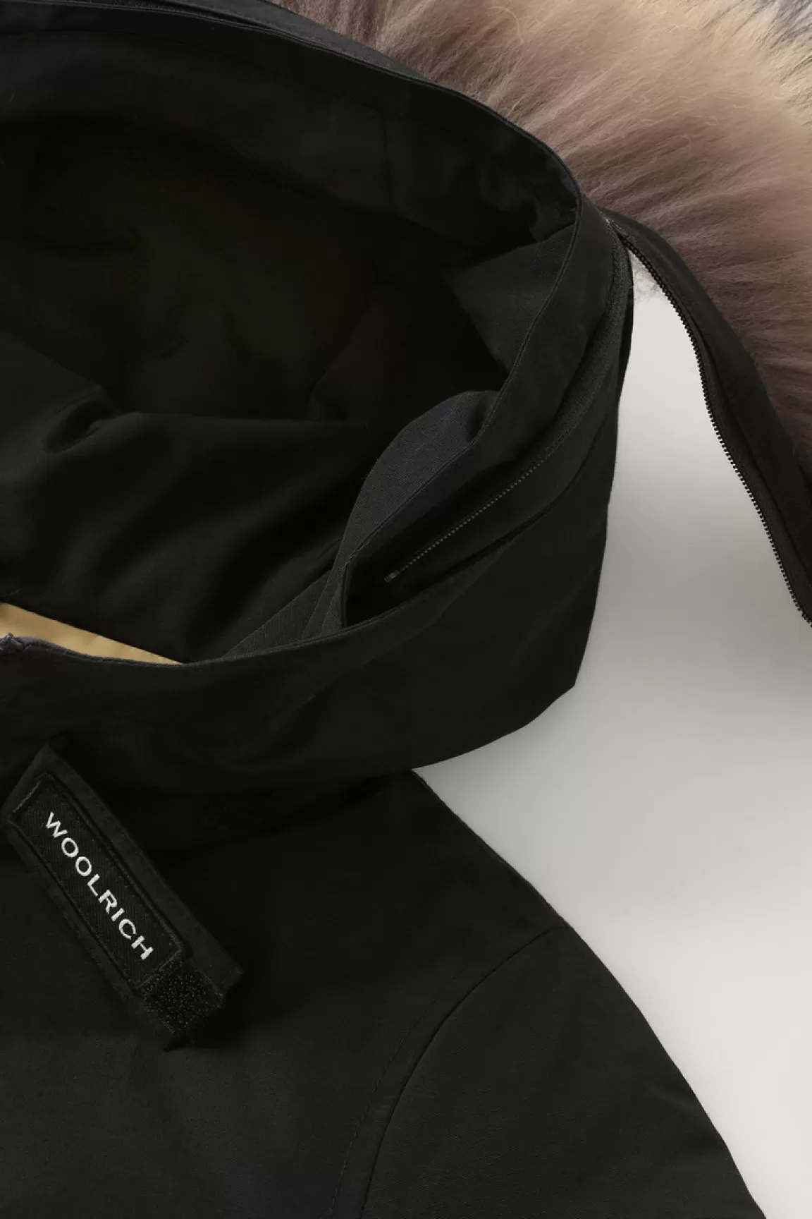 Woolrich Arctic Parka Van Ramar Cloth Voor Jongens Met Afneembaar Bont Black Online