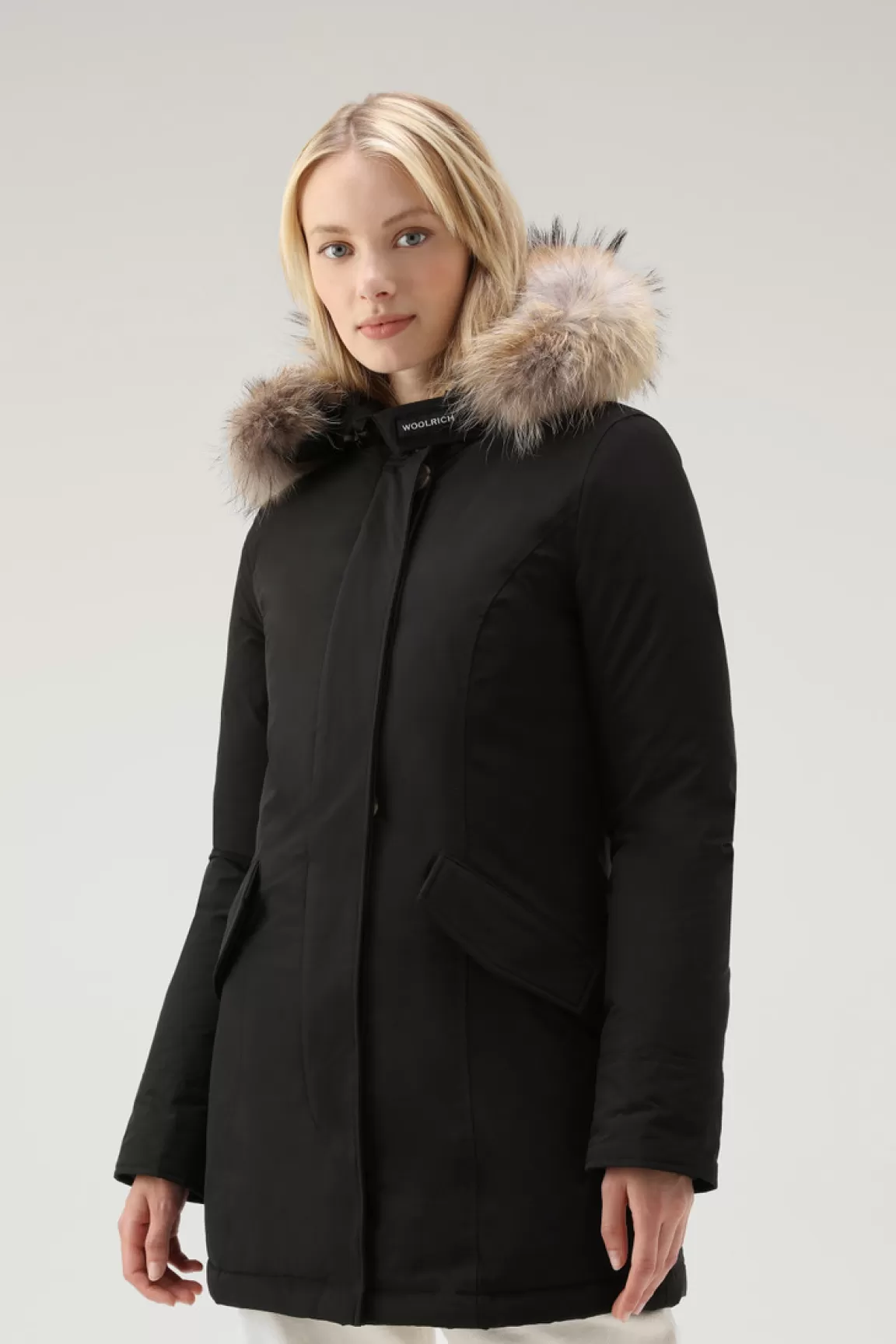 Woolrich Arctic Parka Van Urban Touch Met Afneembaar Bont Black Fashion