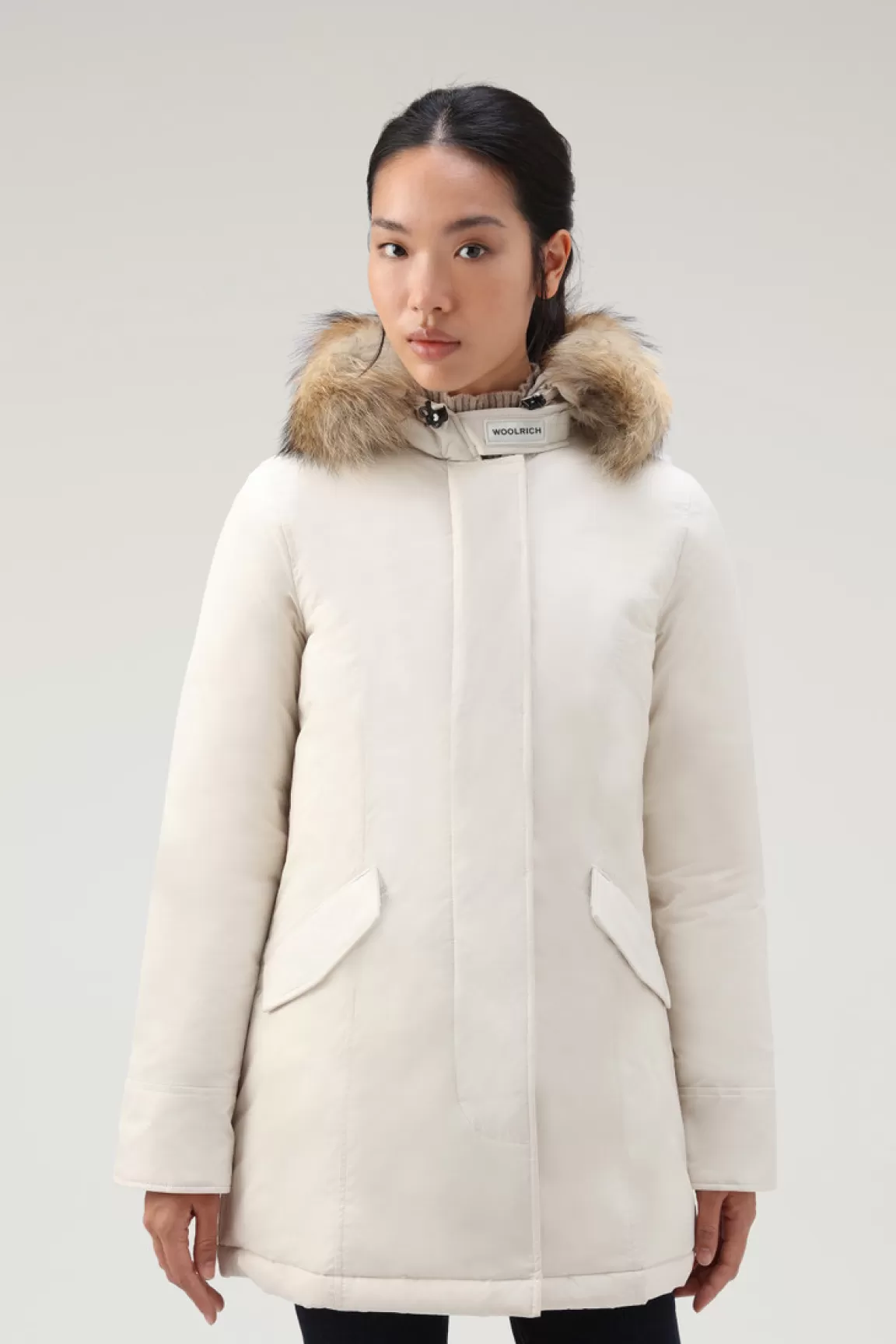 Woolrich Arctic Parka Van Urban Touch Met Afneembaar Bont Milky Cream Online