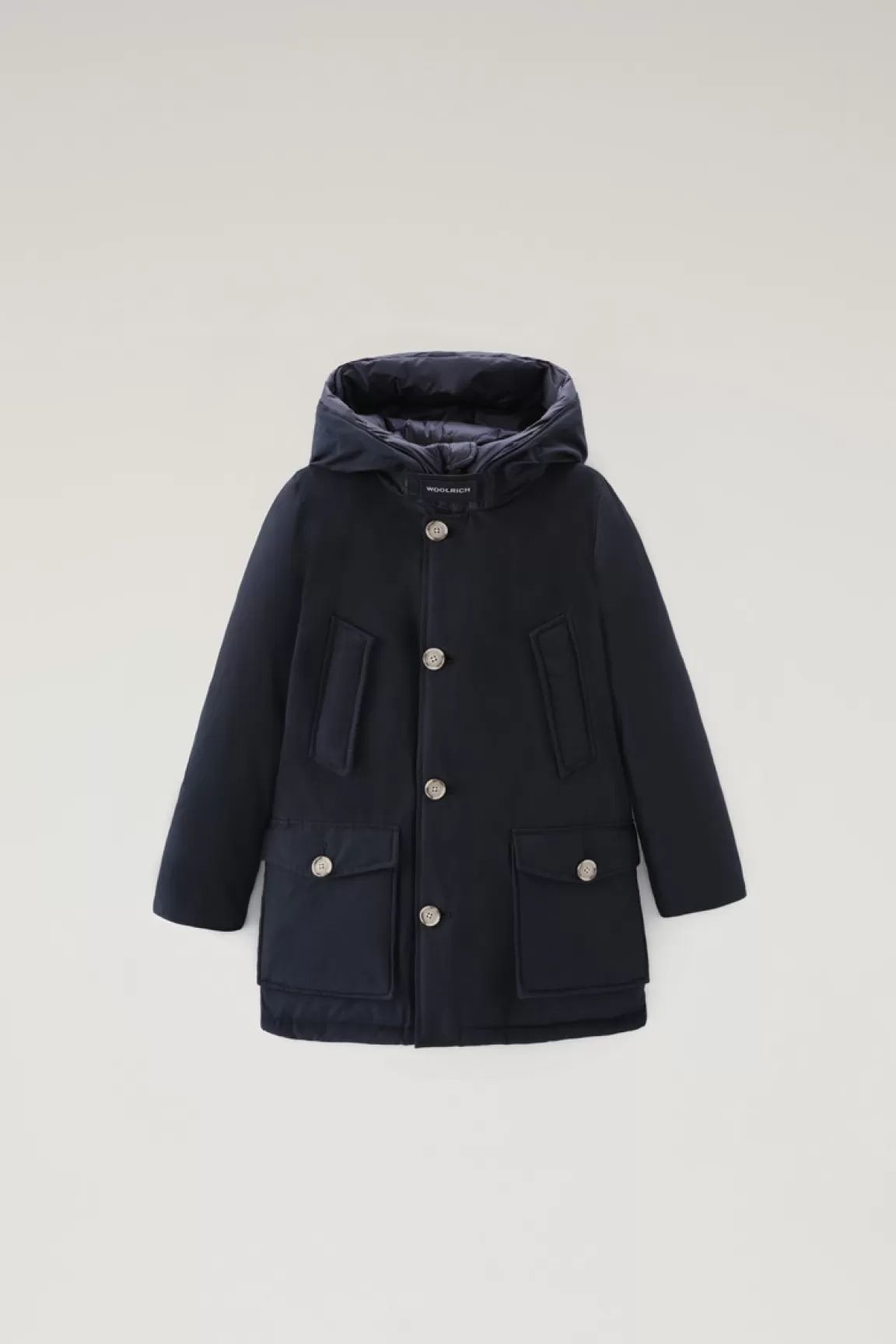 Woolrich Arctic Parka Voor Jongens In Ramar Cloth Melton Blue Best