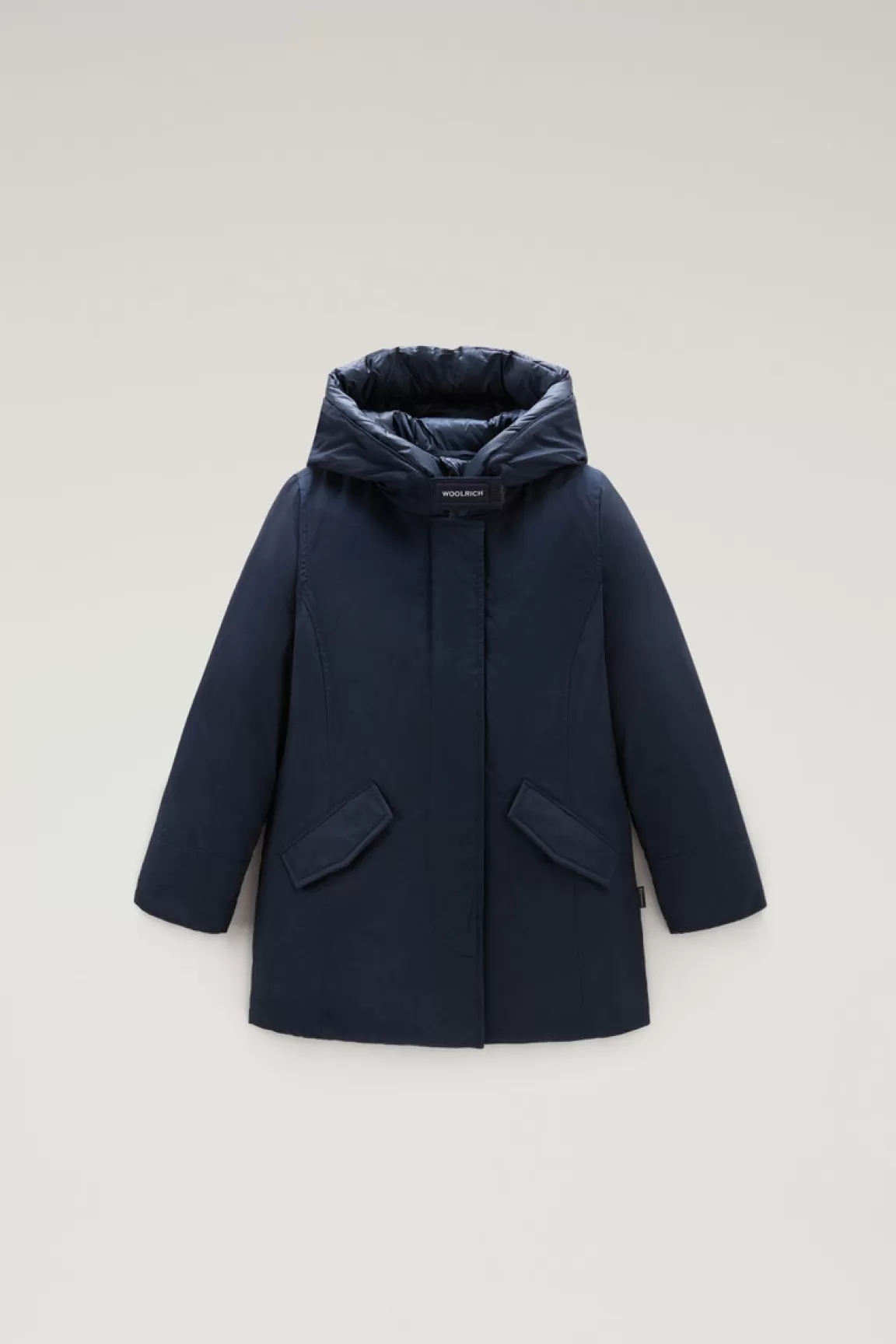 Woolrich Arctic Parka Voor Meisjes In Ramar Cloth Melton Blue Fashion