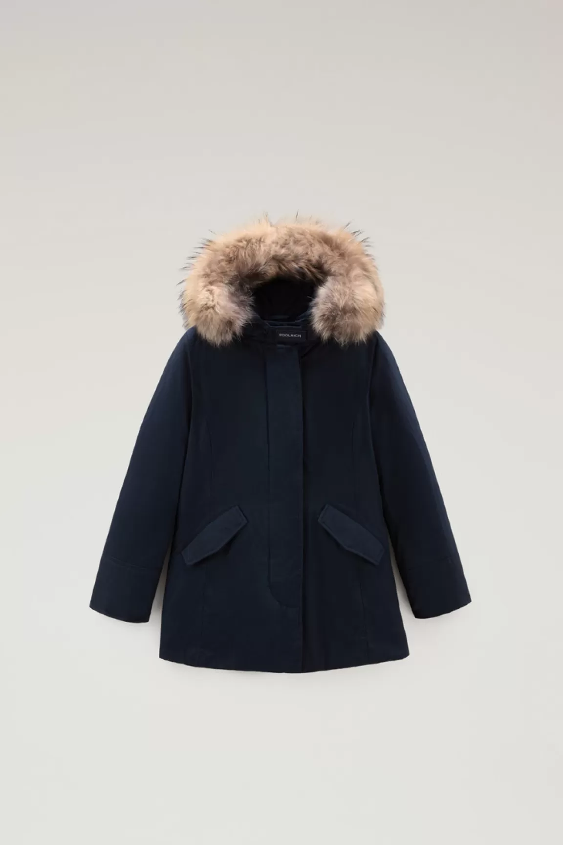 Woolrich Arctic Parka Voor Meisjes Met Afneembare Rand Van Namaakbont Melton Blue Best Sale