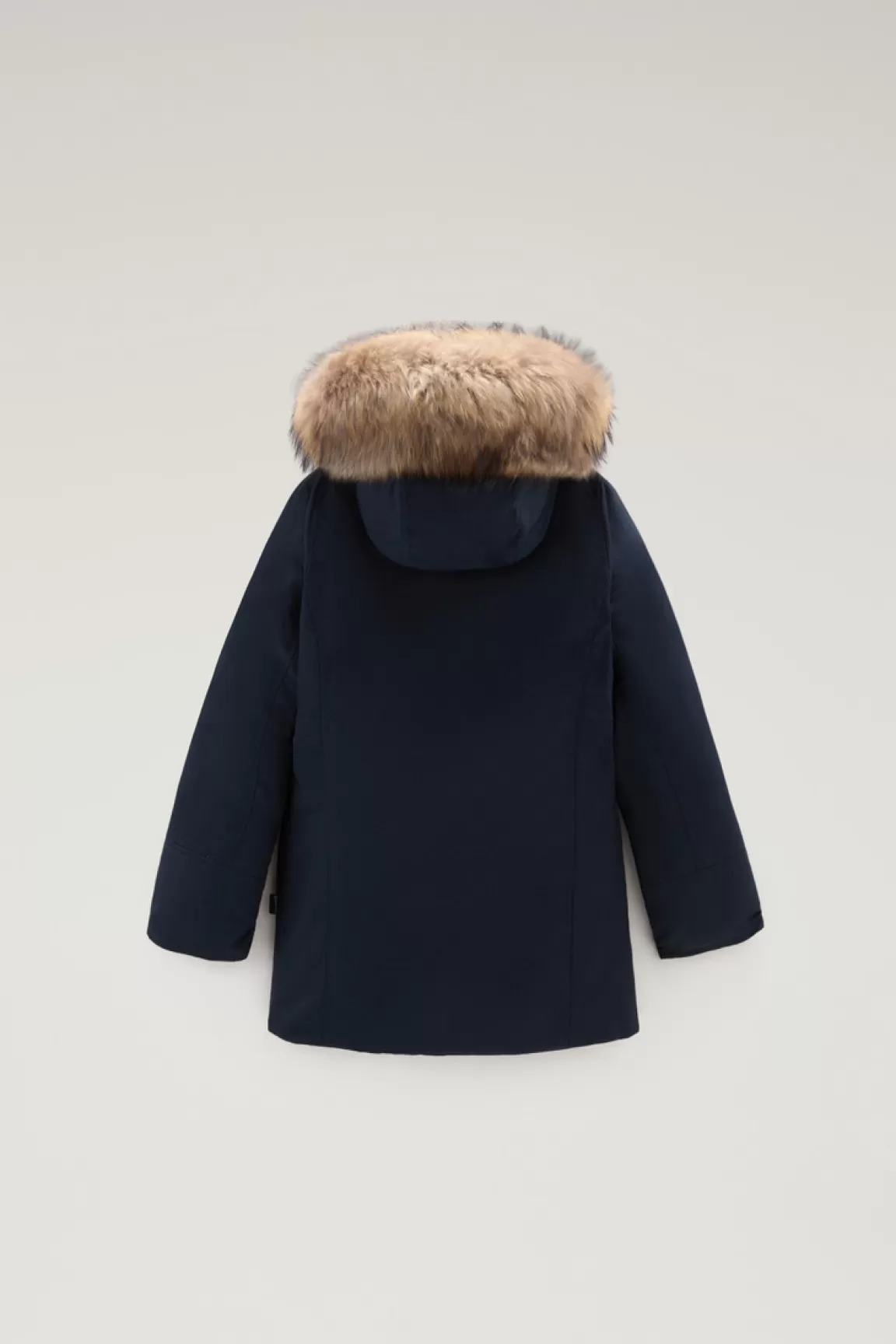 Woolrich Arctic Parka Voor Meisjes Met Afneembare Rand Van Namaakbont Melton Blue Best Sale