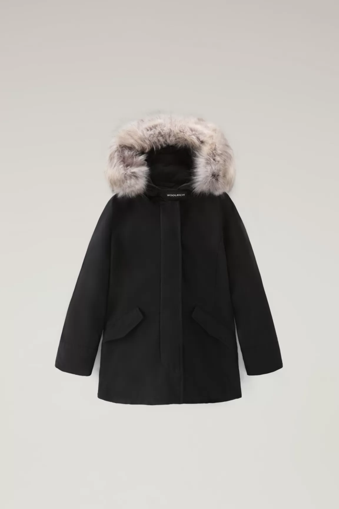 Woolrich Arctic Parka Voor Meisjes Met Afneembare Rand Van Namaakbont Black Sale