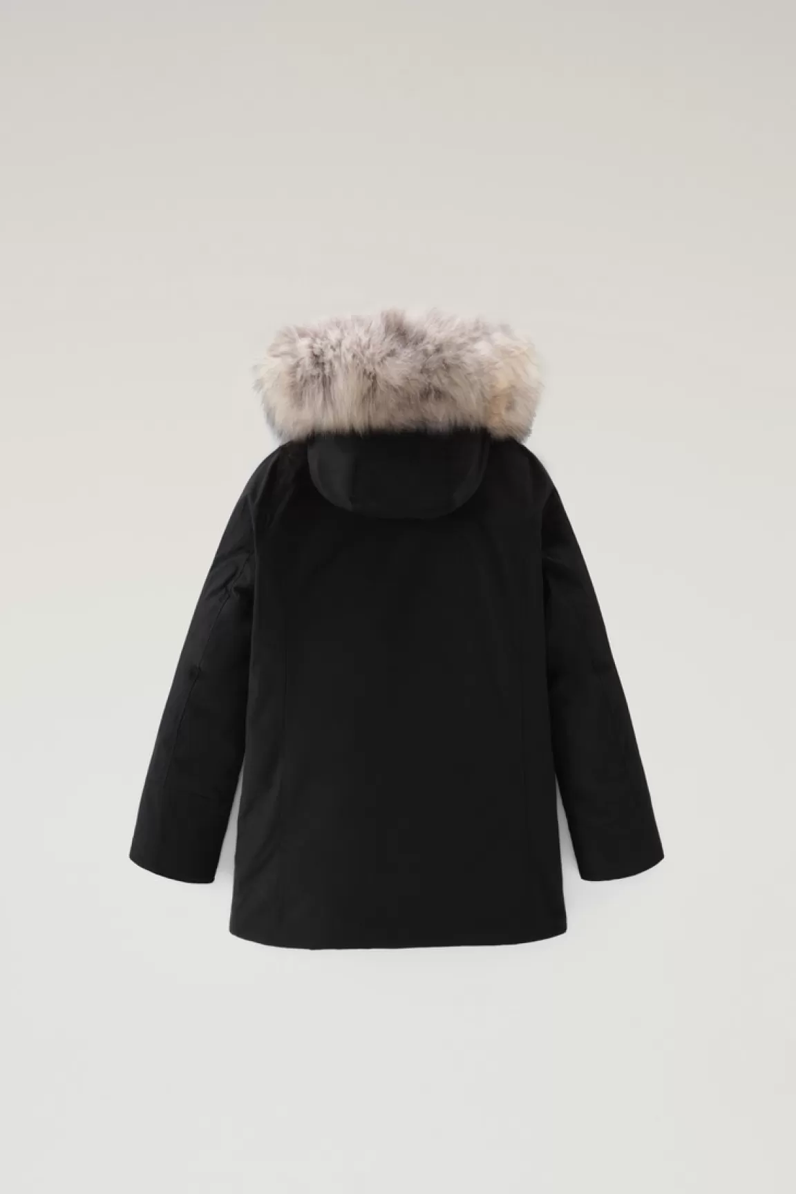 Woolrich Arctic Parka Voor Meisjes Met Afneembare Rand Van Namaakbont Black Sale