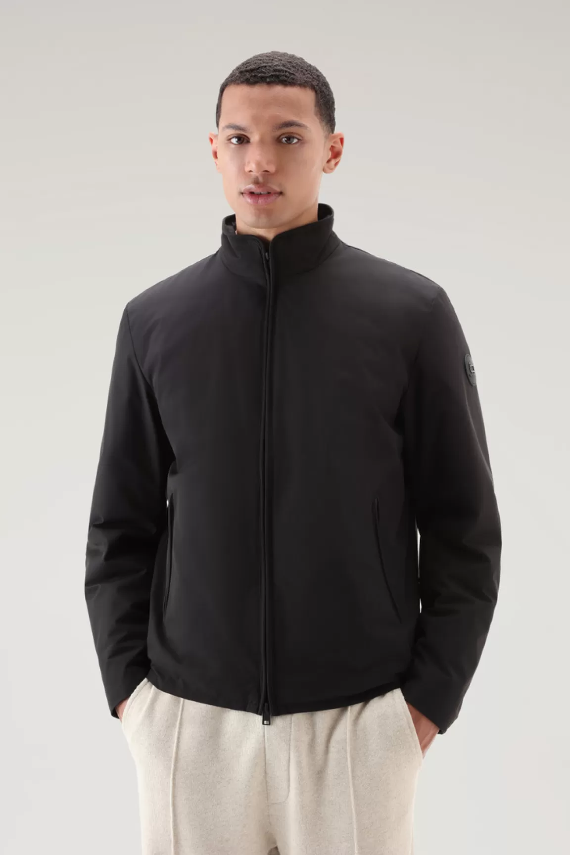 Woolrich Bomber Sailing Rembourré Black Shop