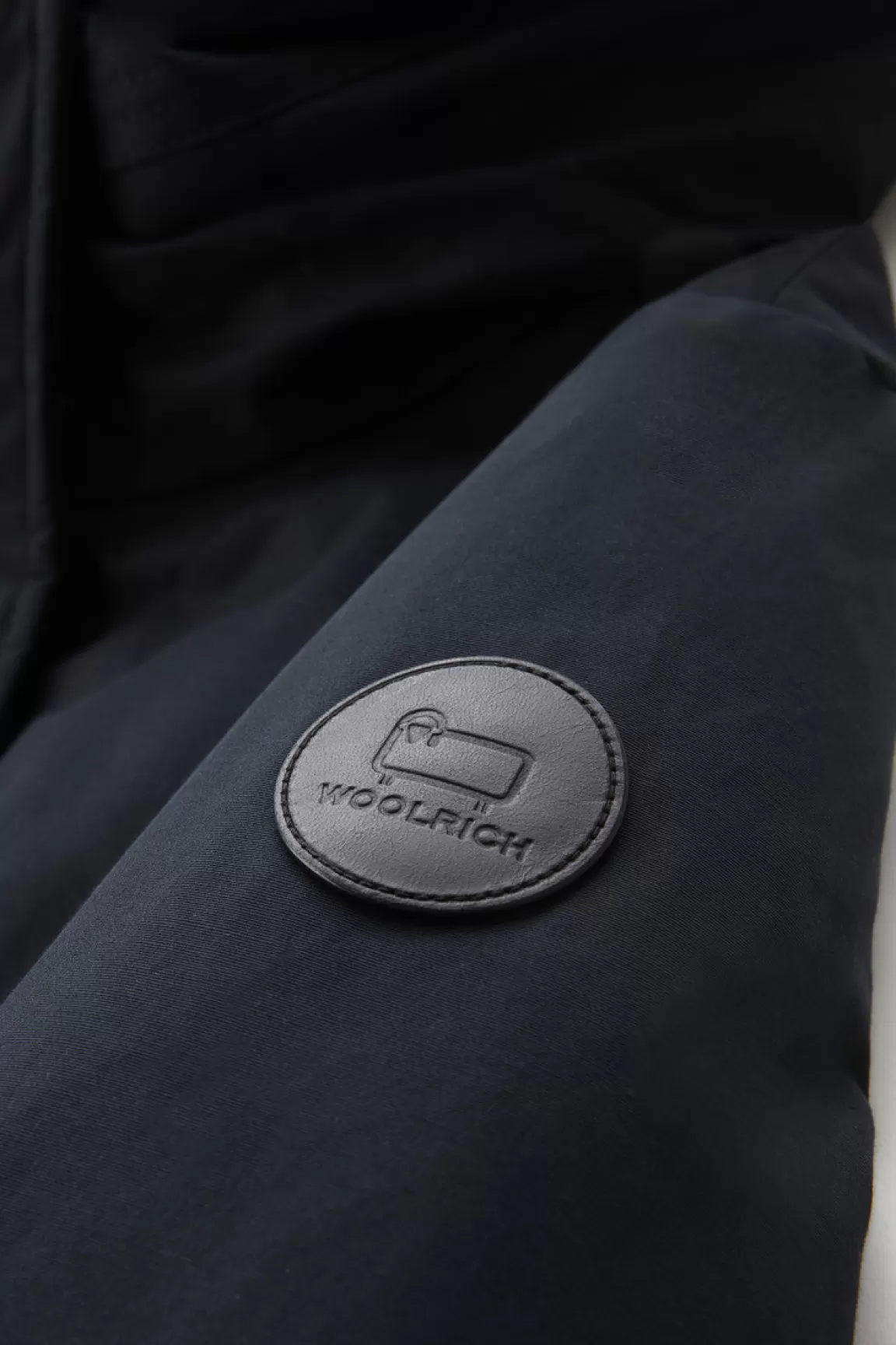 Woolrich Boulder Parka Van Ramar Cloth Met Capuchon En Afneembare Rand Van Imitatiebont Dark Navy Best