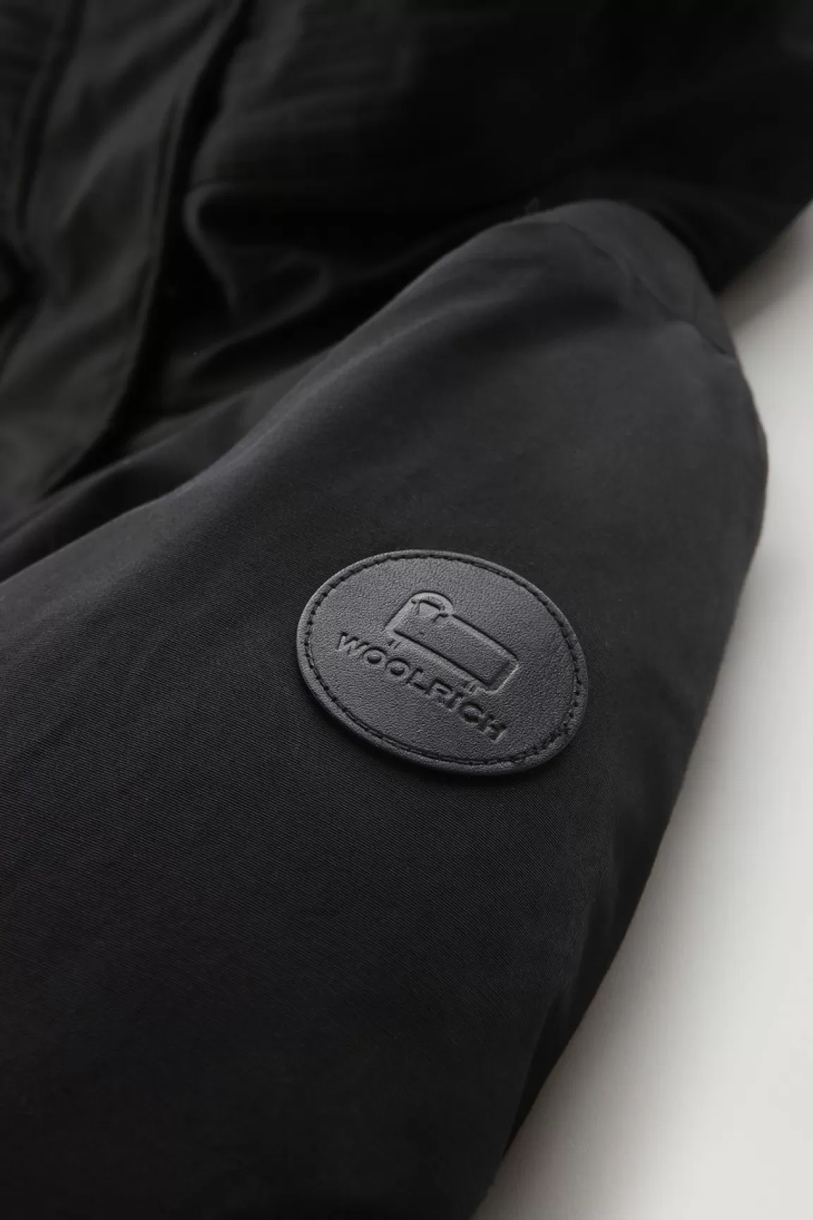 Woolrich Boulder Parka Van Ramar Cloth Met Capuchon En Afneembare Rand Van Imitatiebont Black Hot