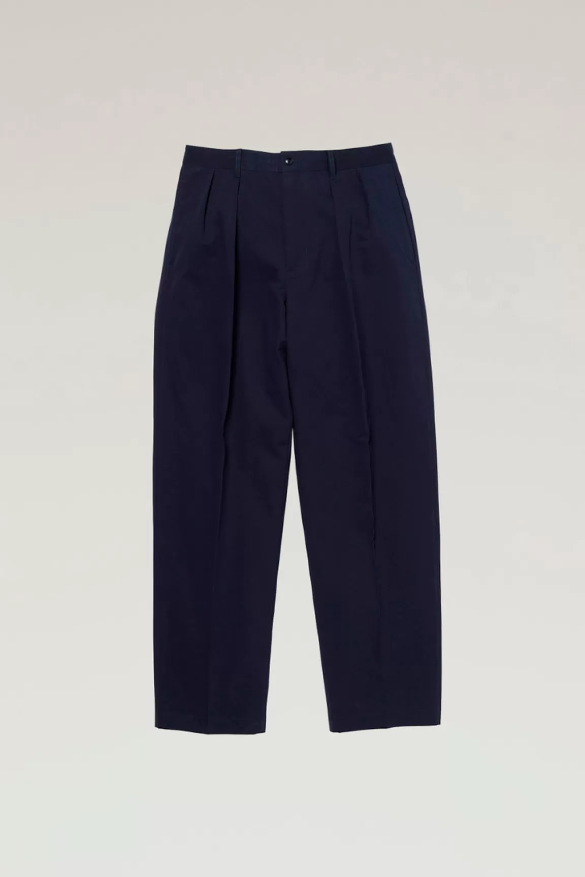 Woolrich Broek Van Katoenmix Met Cavalry-keperstof Navy Cheap