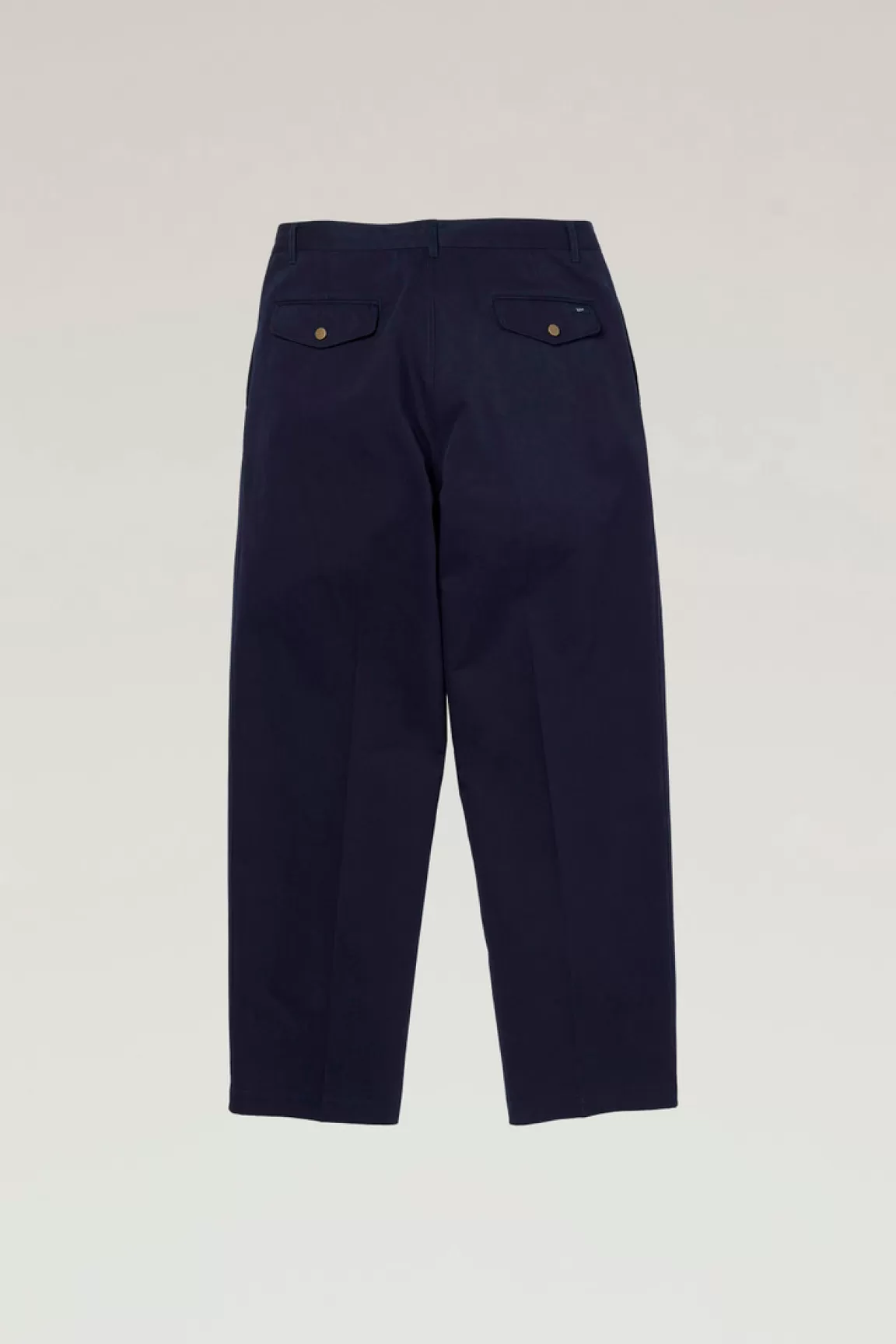 Woolrich Broek Van Katoenmix Met Cavalry-keperstof Navy Cheap