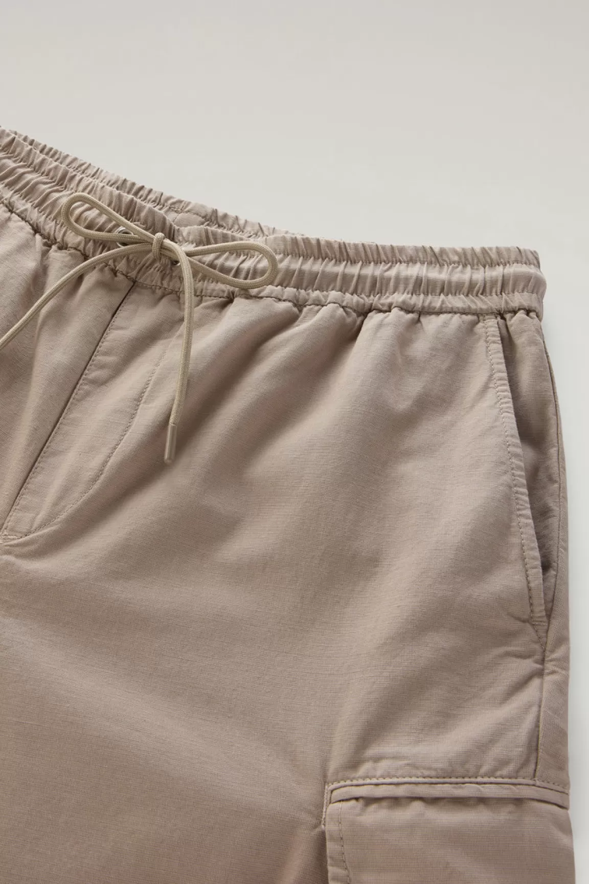 Woolrich Cargobroek Van Een Mix Van Achteraf Geverfd Katoen En Linnen Rope Store