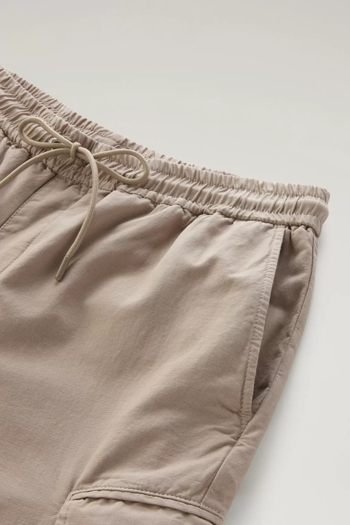 Woolrich Cargobroek Van Een Mix Van Achteraf Geverfd Katoen En Linnen Rope Store