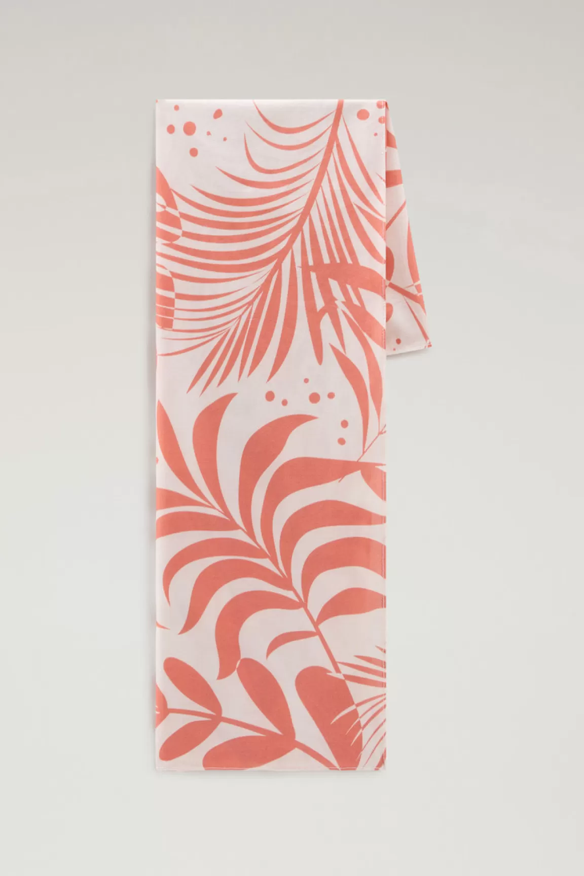 Woolrich Garment-dyed Zuiver Katoenen Bandana Met Print Coral Sand Flower Best Sale