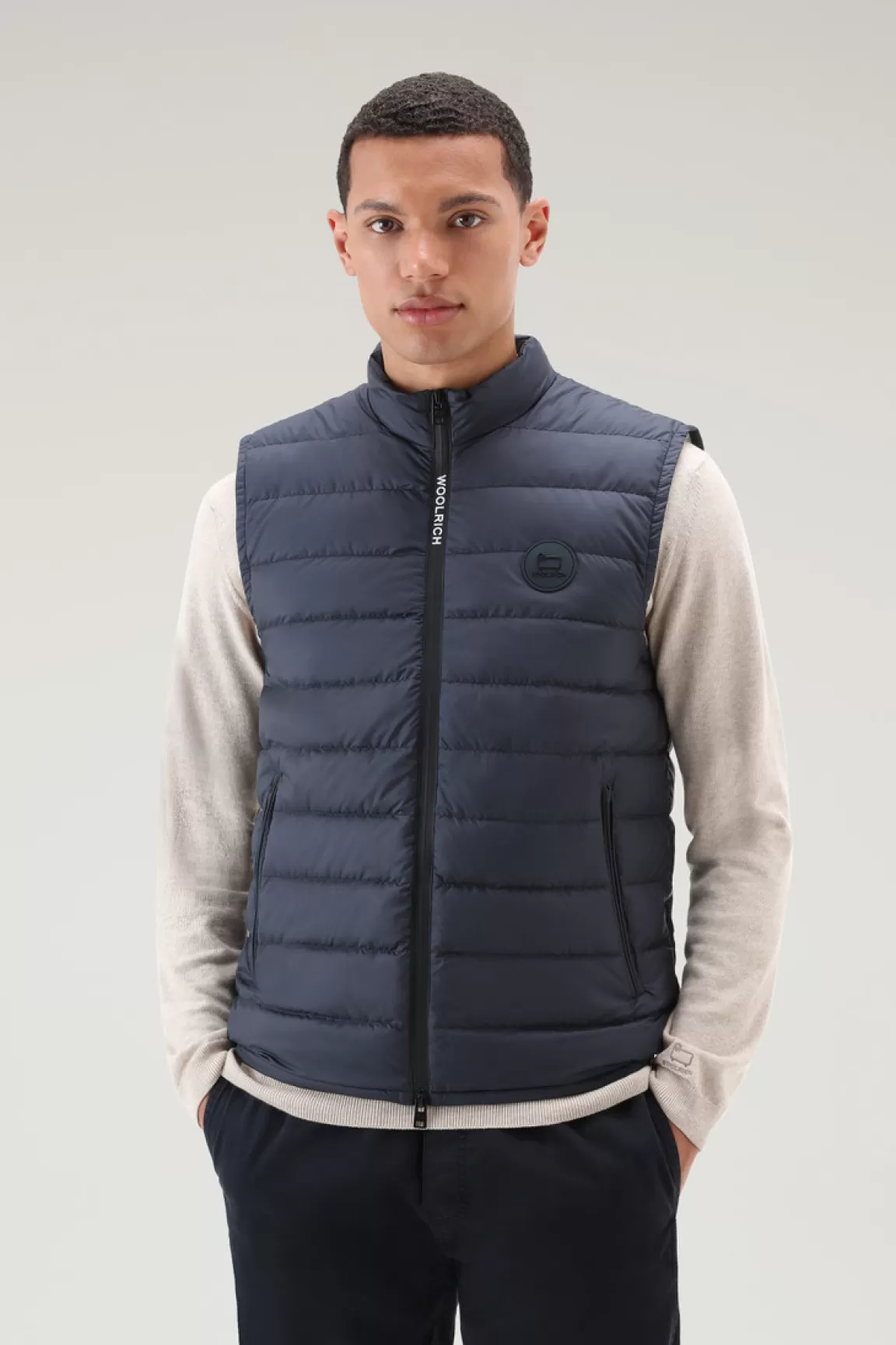 Woolrich Gewatteerde Sundance-bodywarmer Melton Blue Outlet