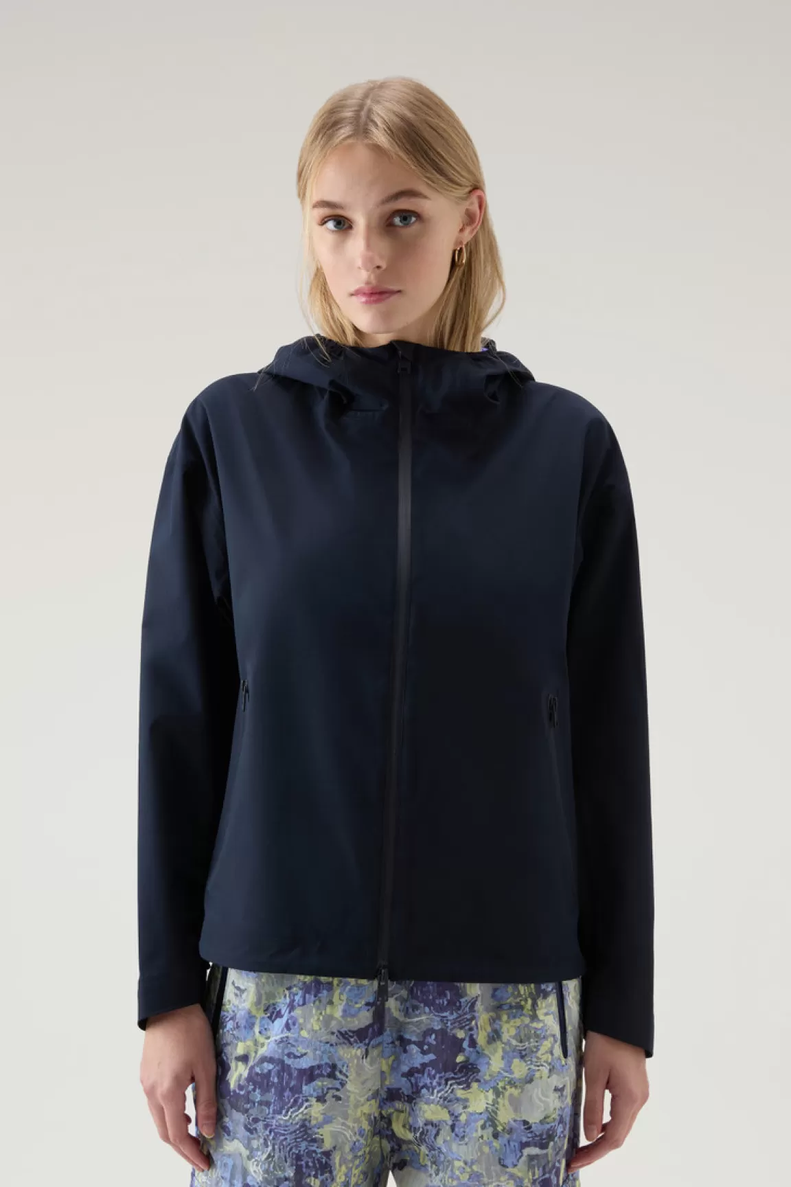 Woolrich Jack Van WINDSTOPPER GORE-TEX Melton Blue Clearance