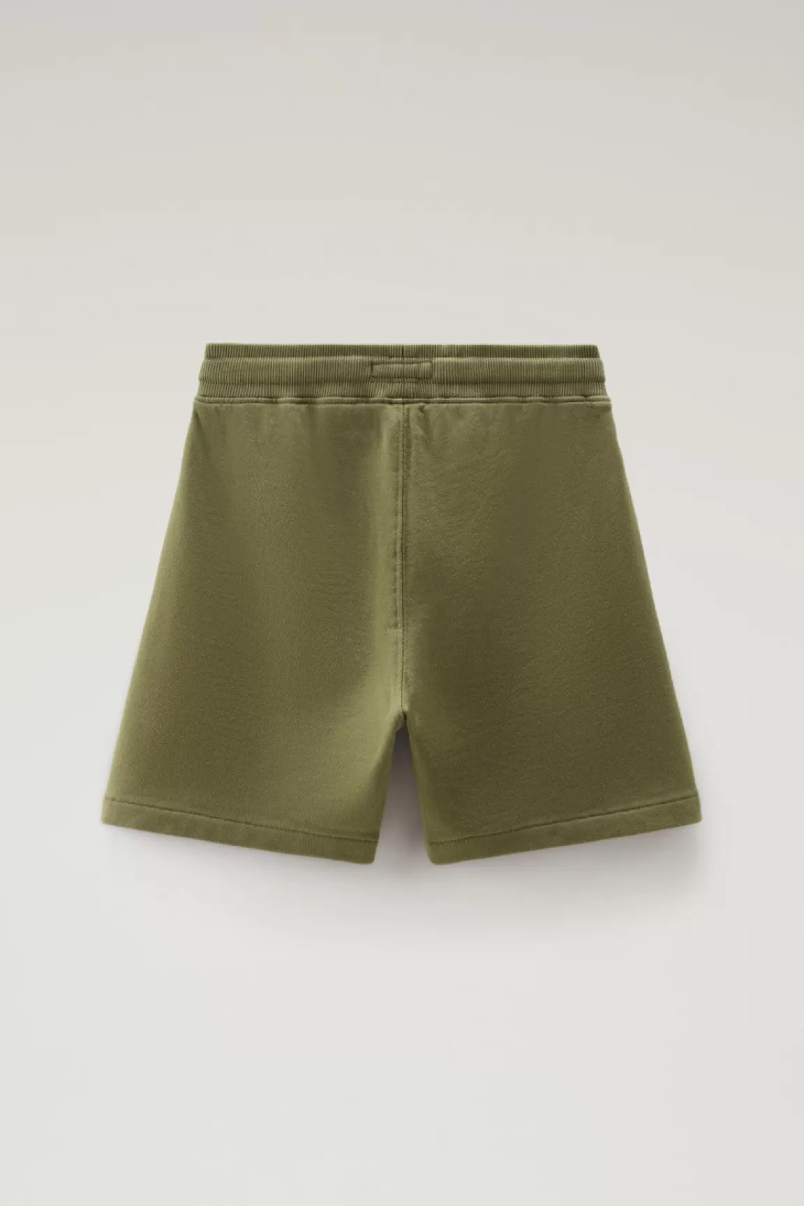 Woolrich Jongenshort Van Zuiver Badstof Katoen Met Trekkoord Lake Olive Store