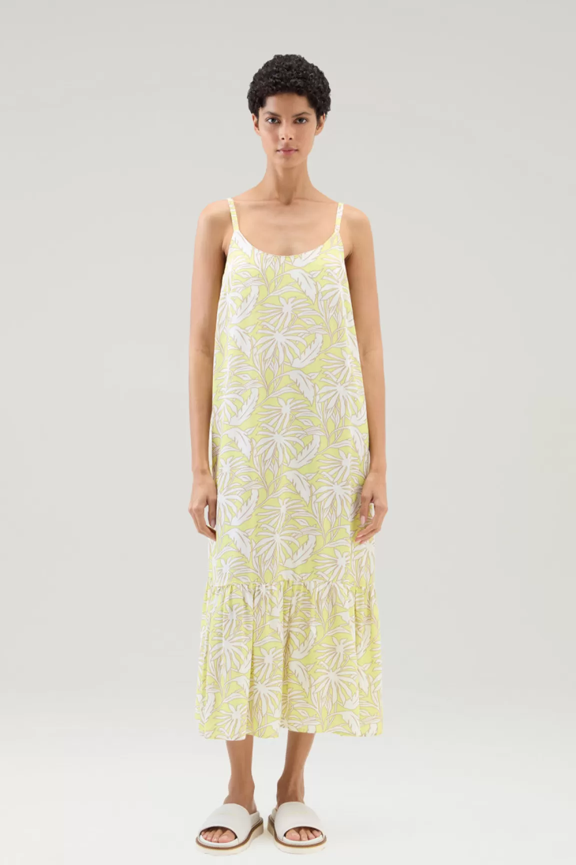 Woolrich Jurk Met Tropische Print Sunny Lemon Flower Shop