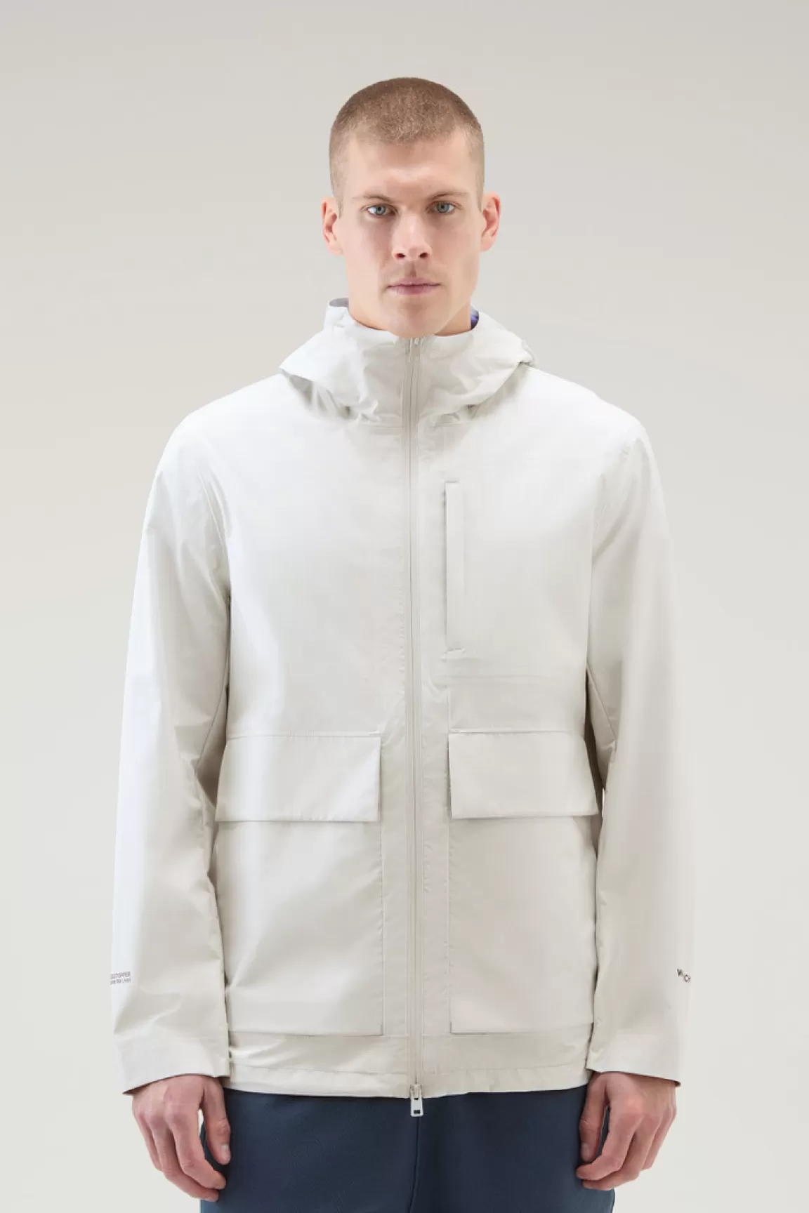 Woolrich Mountain-jack Van WINDSTOPPER GORE-TEX Stone Cheap