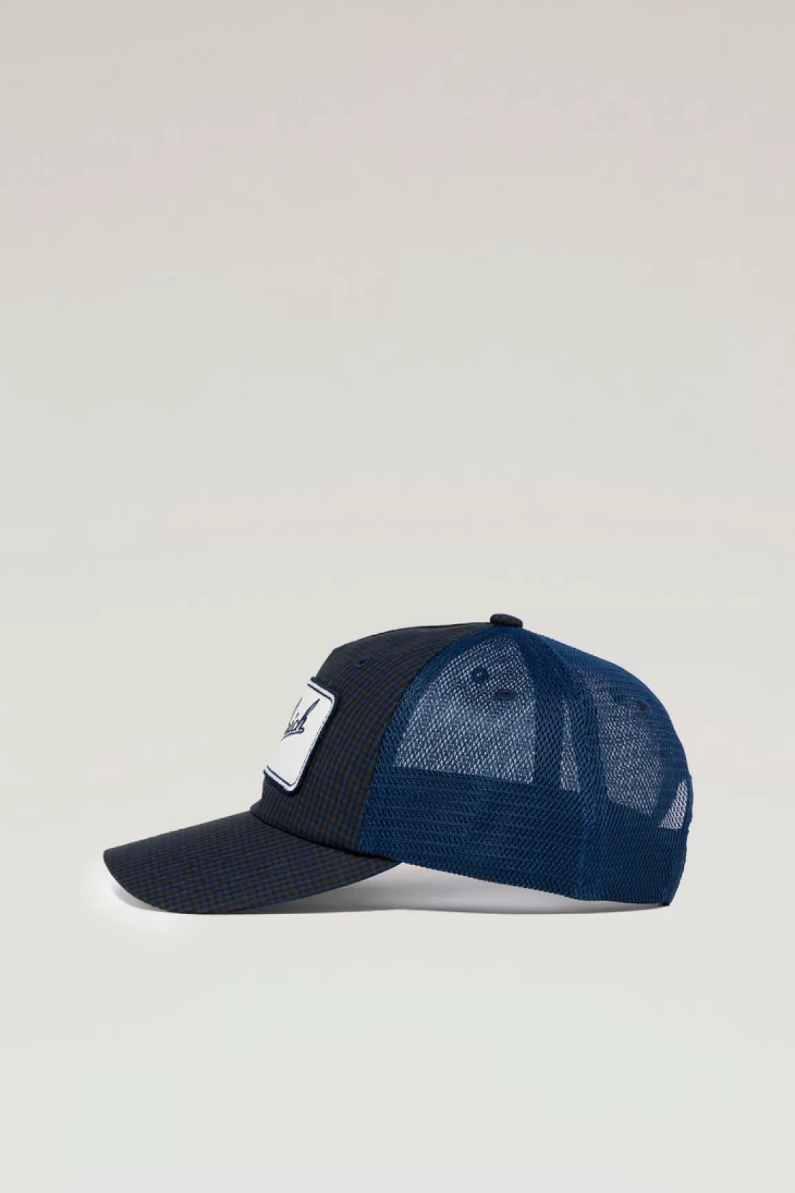 Woolrich Muts Met Logo Van CORDURA-nylon En Typewriter-katoen Navy Check Online