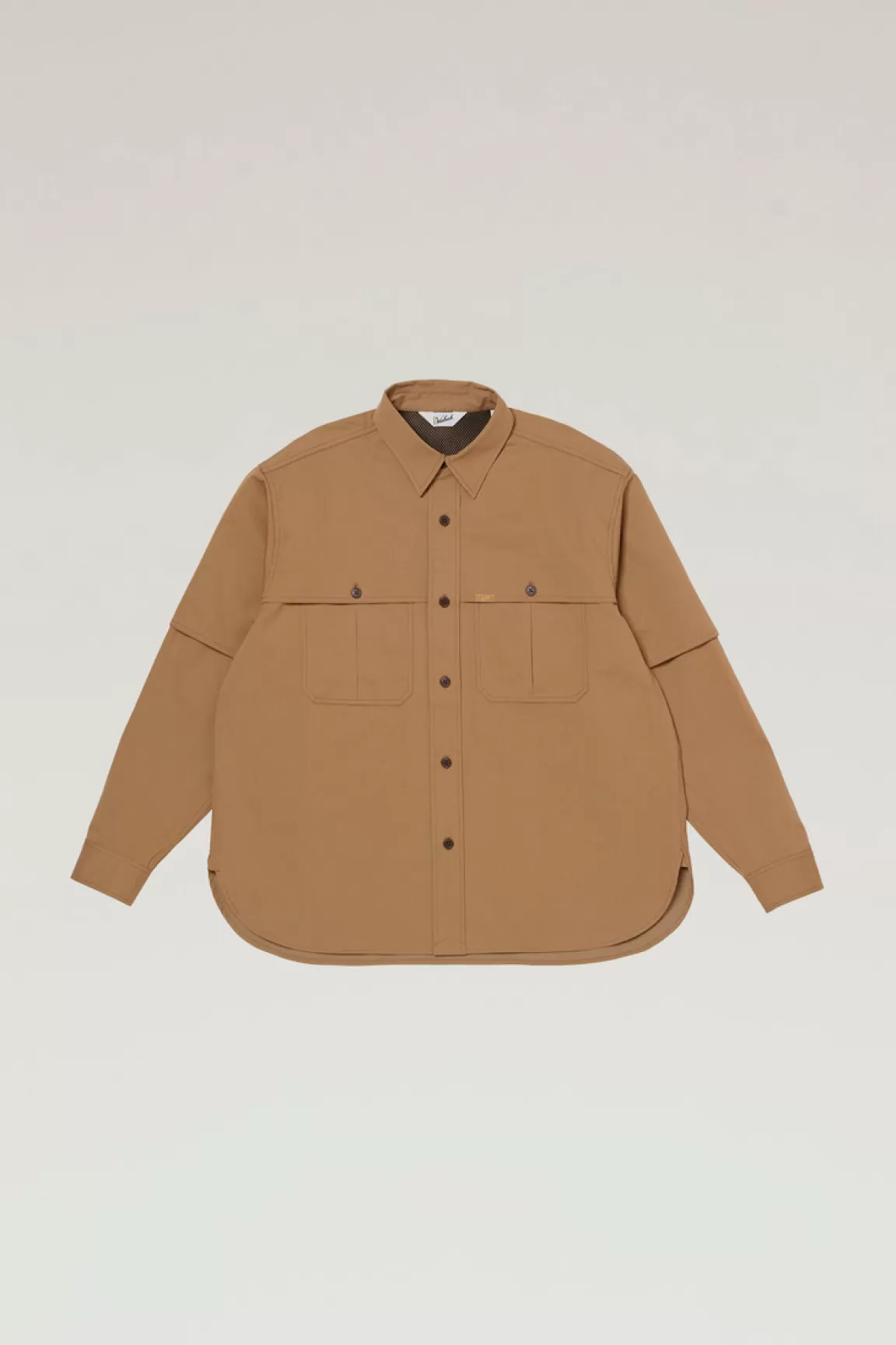 Woolrich Overhemd Van Katoenmix Met Cavalry-keperstof Beige Clearance