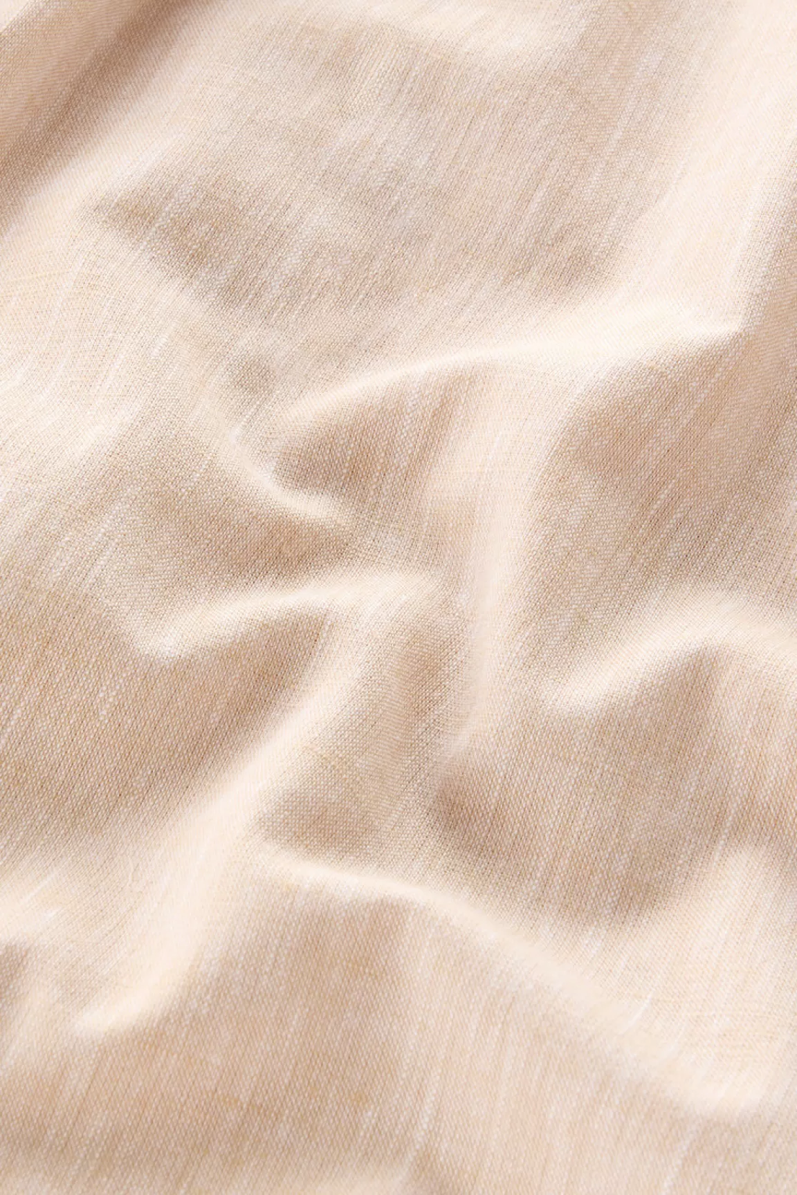 Woolrich Overhemd Voor Meisjes Van Een Mix Van Linnen En Katoen Met Bandkraag Light Oak Cheap