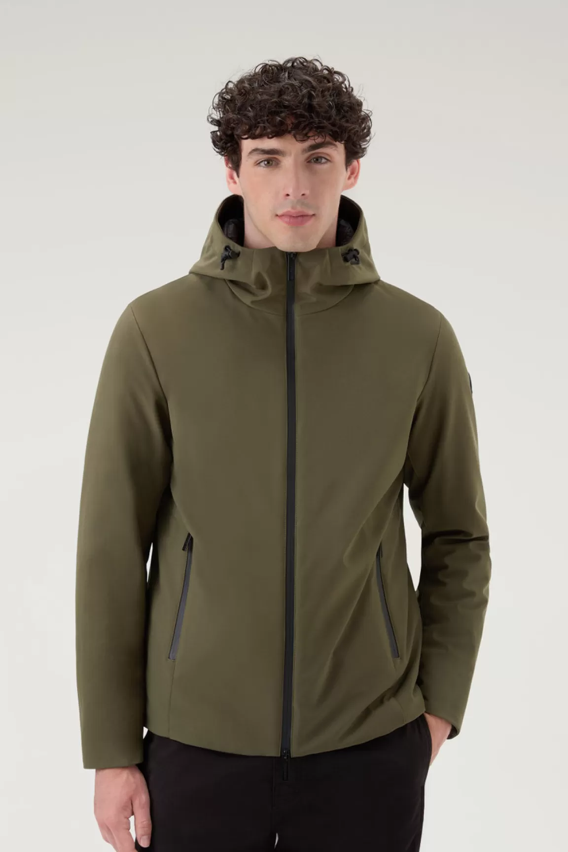 Woolrich Pacific Jack Van Tech Softshell Dark Green Clearance