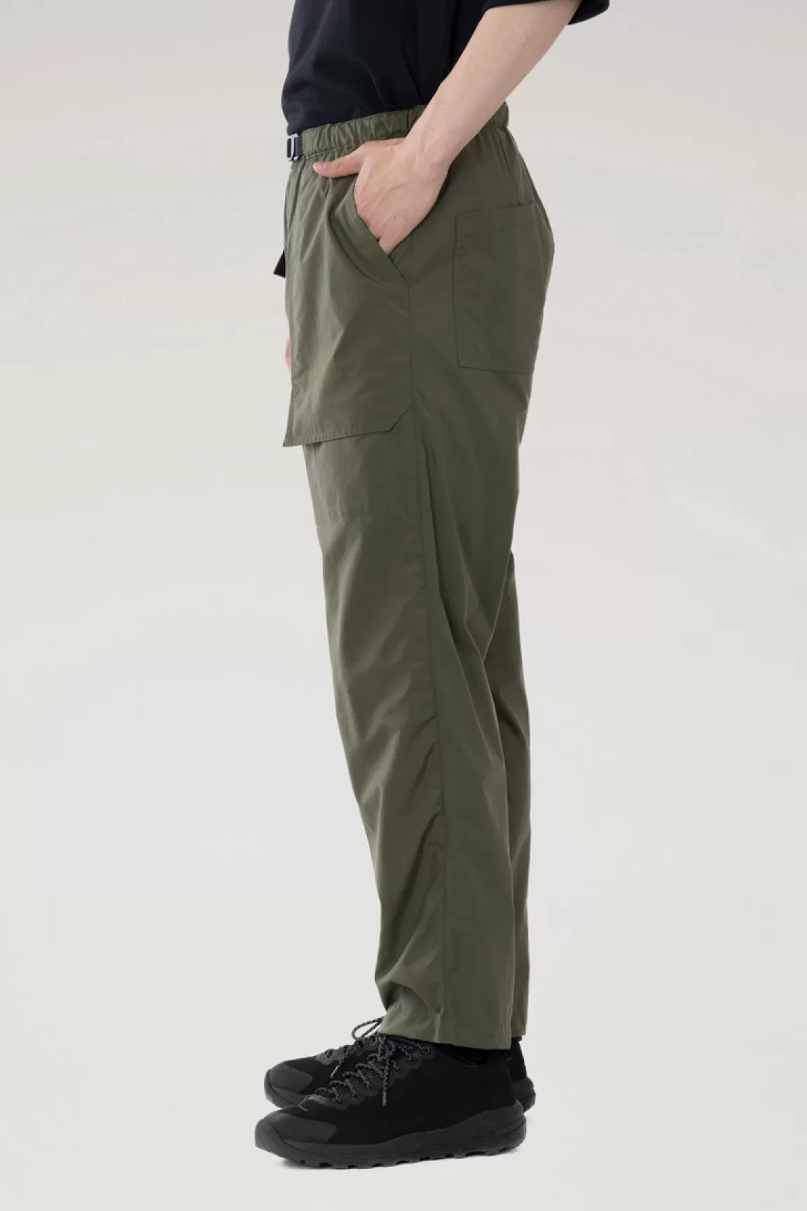 Woolrich Ranch Broek Van Gerecycled Nylon Olive Shop