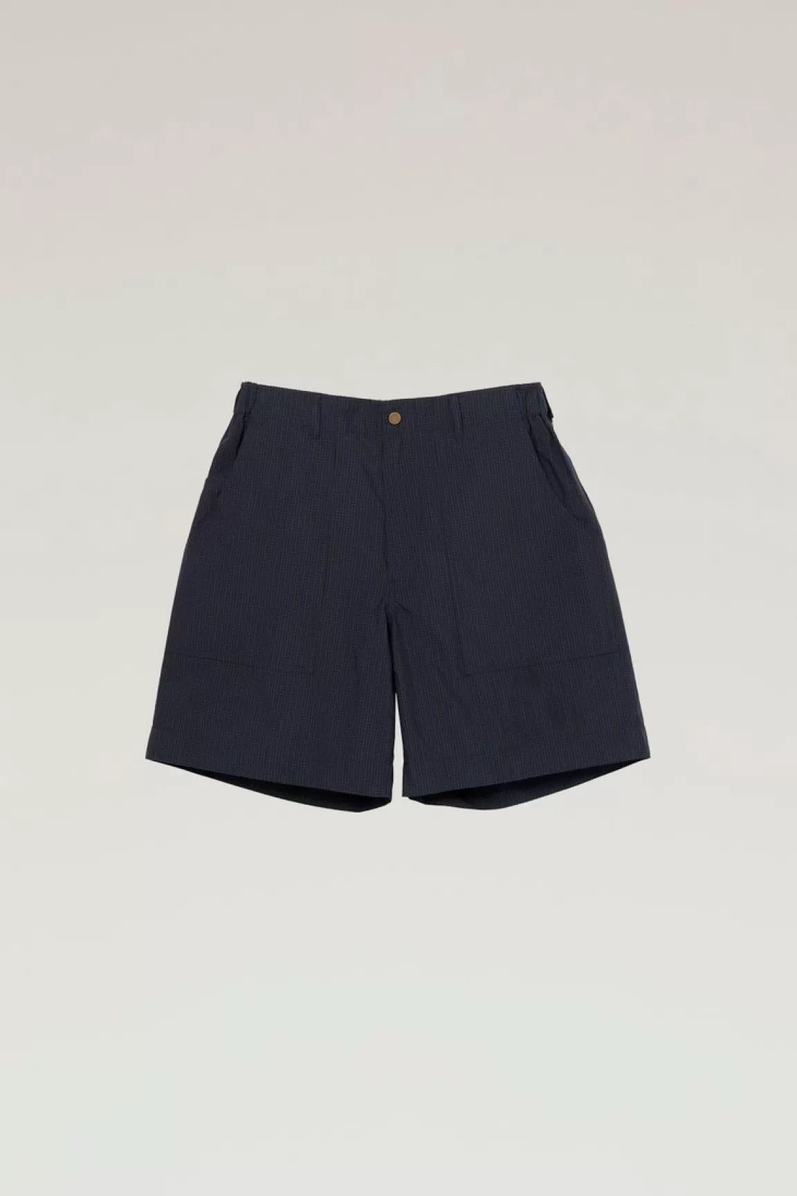 Woolrich Shorts Van Een Mix Van CORDURA-nylon En Typewriter-katoen Navy Check Discount