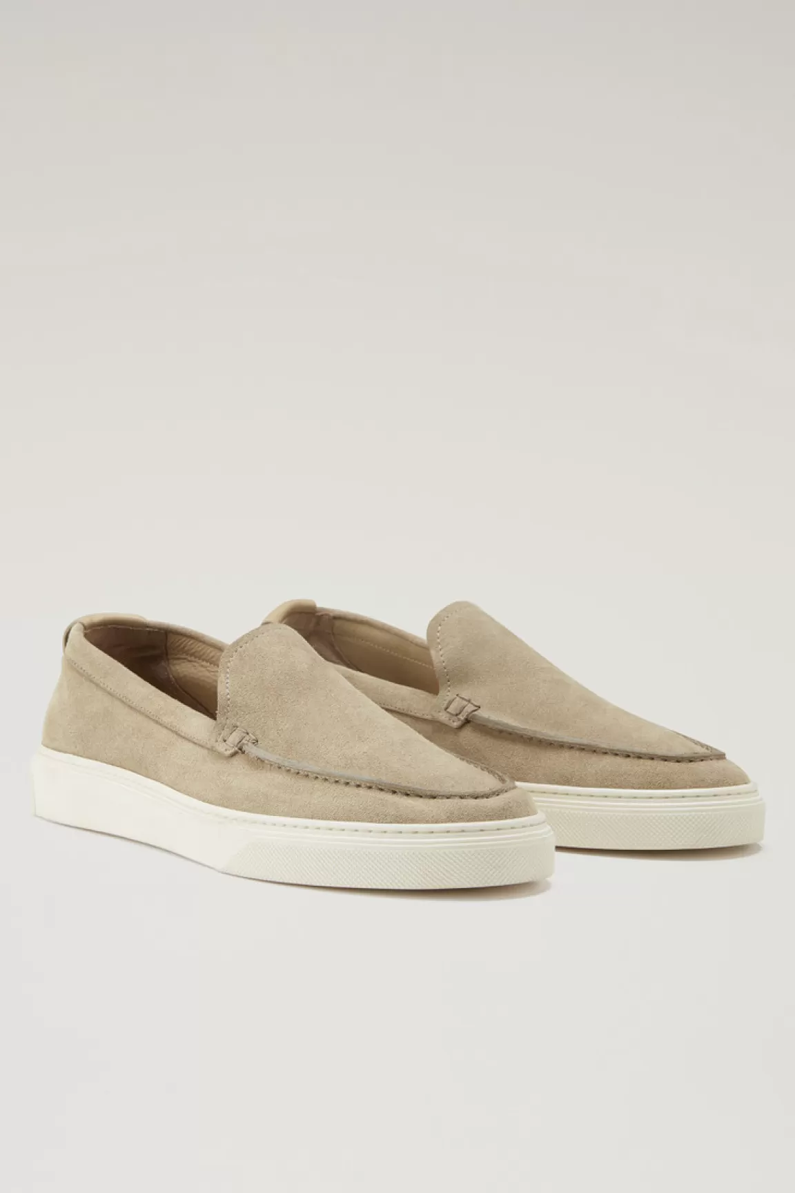 Woolrich Suède Mocassins Beige Fashion