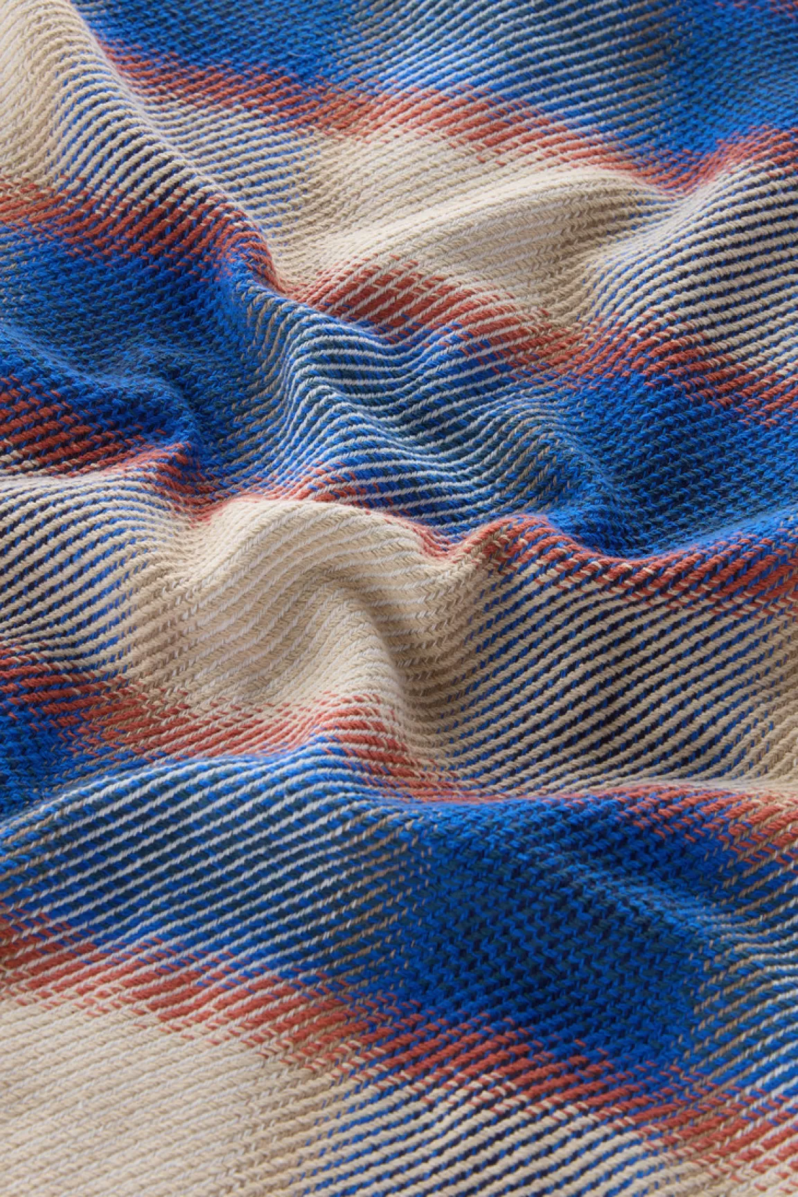 Woolrich Timber Overhemdjack Van Een Mix Van Gerecycled Katoen En Manteco Blue Check Clearance