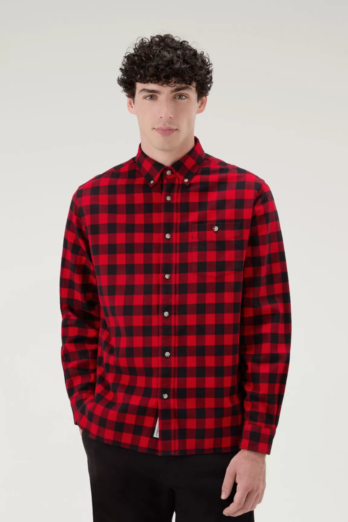 Woolrich Traditional Geruit Overhemd Van Flanel Red Buffalo Outlet