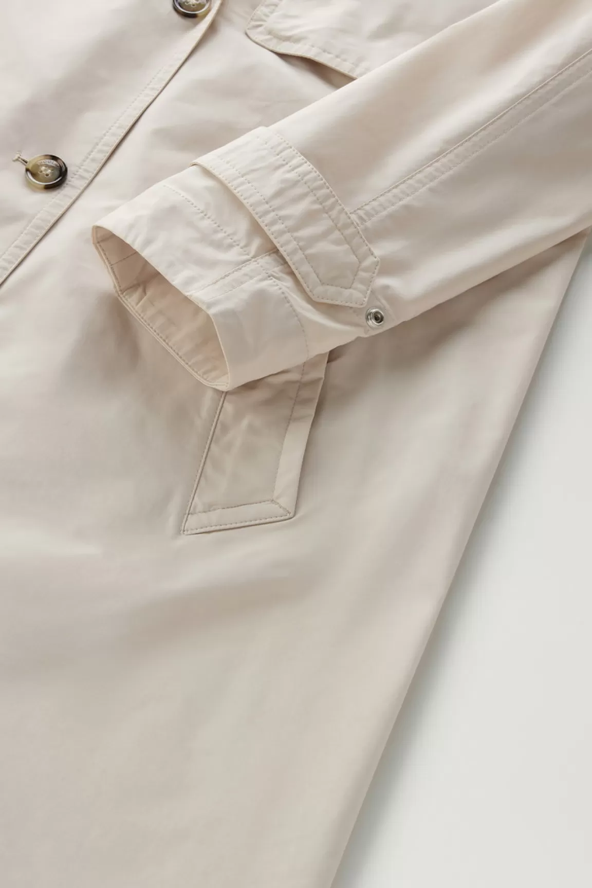 Woolrich Trenchcoat Van Urban Touch-stof Met Tailleband Met Riem Light Oak Cheap