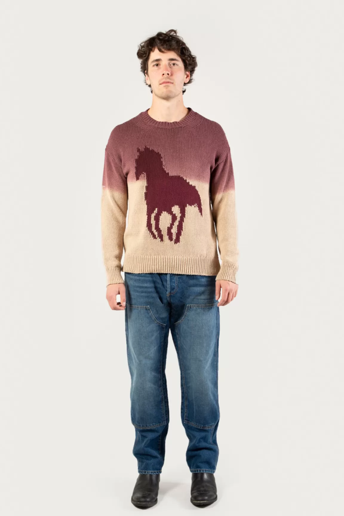Woolrich Trui Van Katoenmix Met Een Ronde Hals En Ombré-effect - One Of These Days / Sand Discount