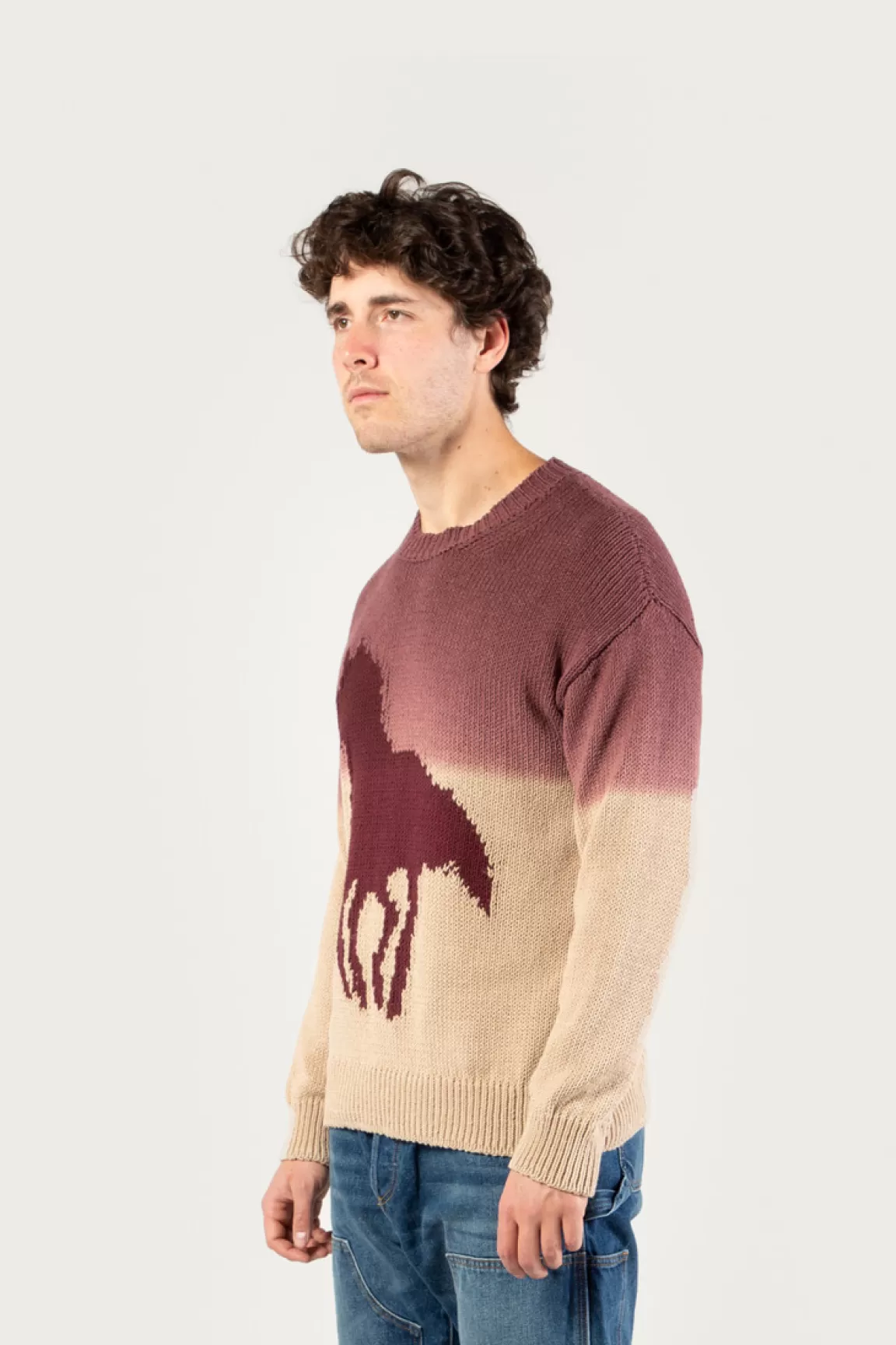 Woolrich Trui Van Katoenmix Met Een Ronde Hals En Ombré-effect - One Of These Days / Sand Discount