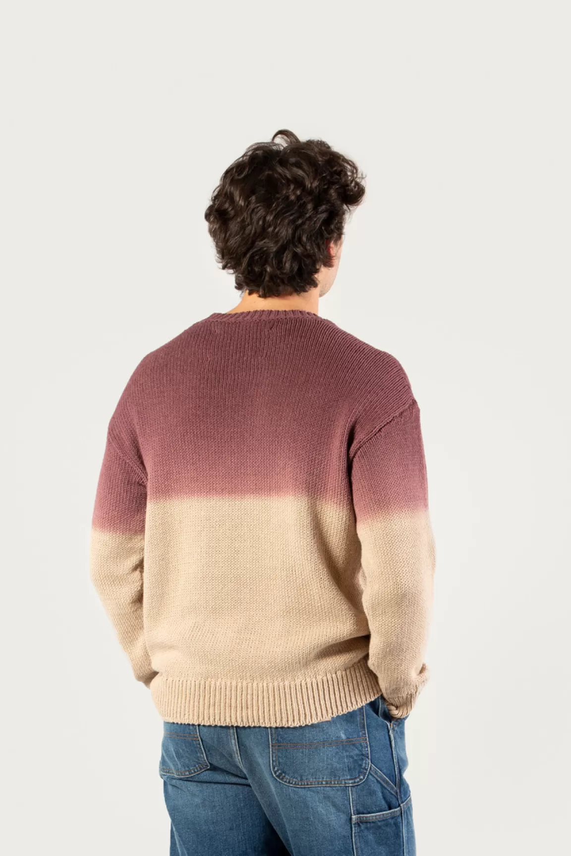 Woolrich Trui Van Katoenmix Met Een Ronde Hals En Ombré-effect - One Of These Days / Sand Discount