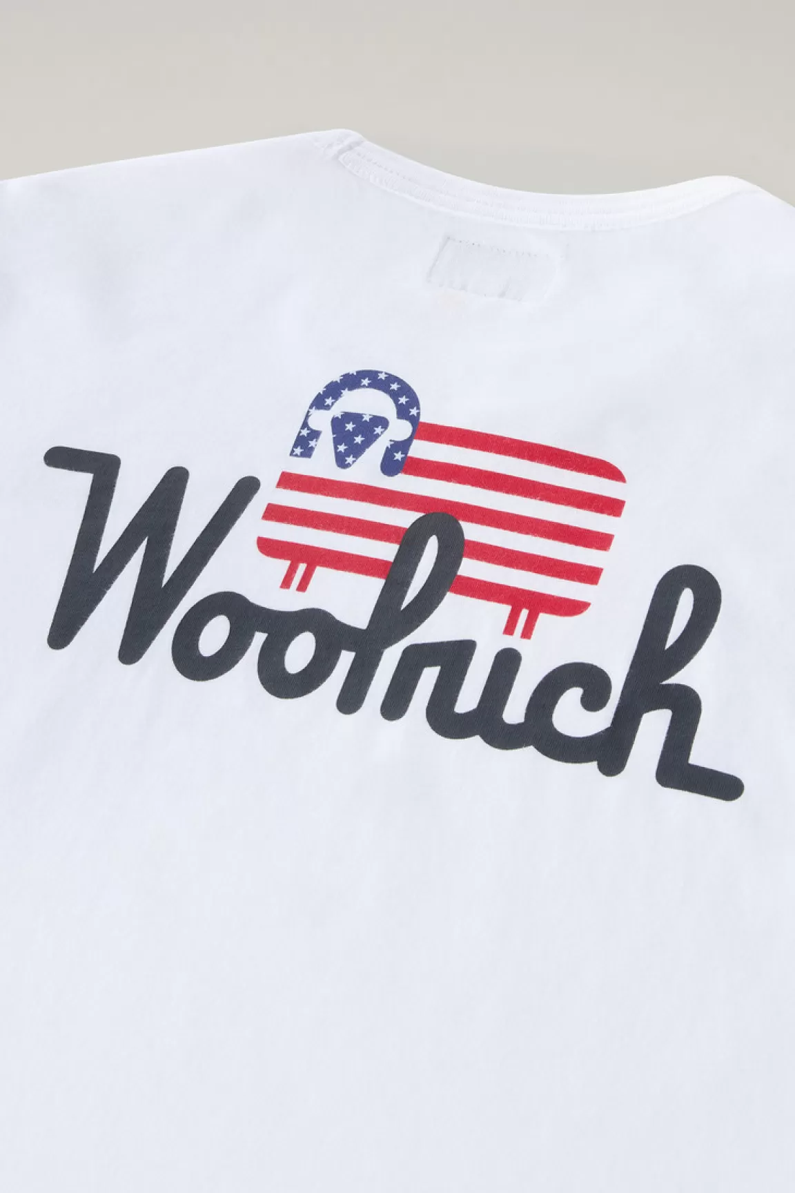Woolrich T-shirt Met Lange Mouwen Voor Jongens Van Zuiver Katoen Bright White Cheap