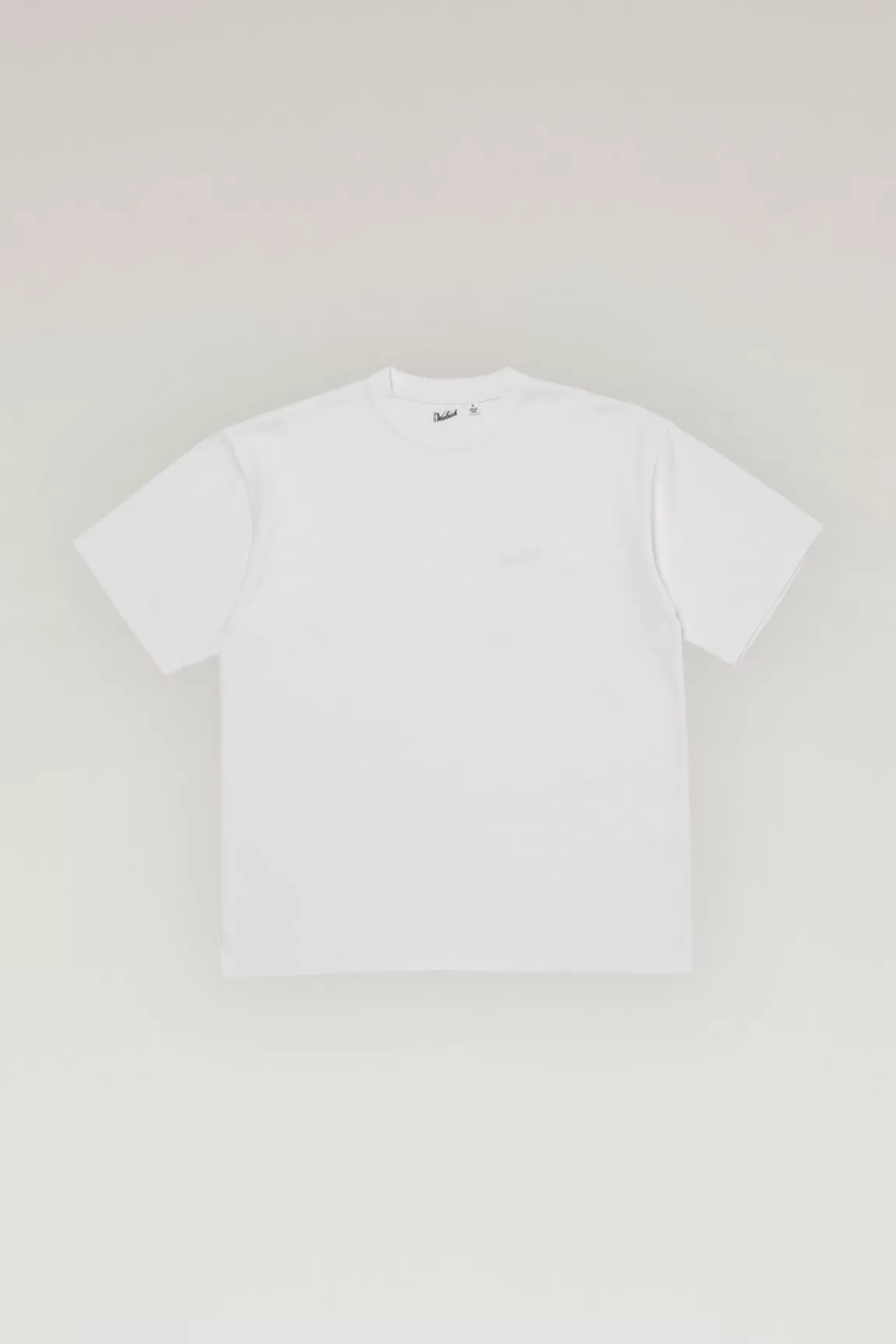 Woolrich T-shirt Van COOLMAX Met Geborduurd Logo White Cheap