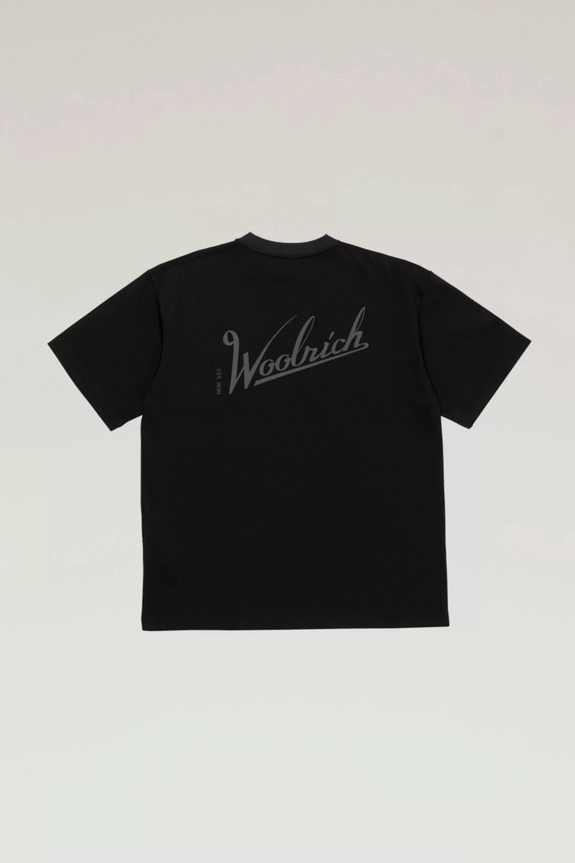 Woolrich T-shirt Van COOLMAX Met Opdruk Black Online