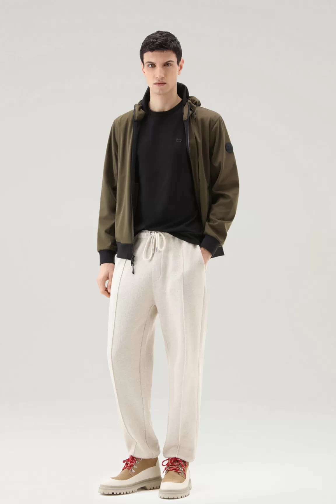Woolrich T-shirt Van Zuiver Katoen Met Schapenlogo Black Cheap