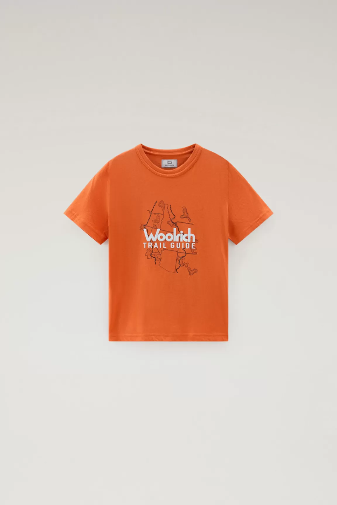 Woolrich T-shirt Voor Jongens Van Zuiver Katoen Met Grafische Print Koi Cheap