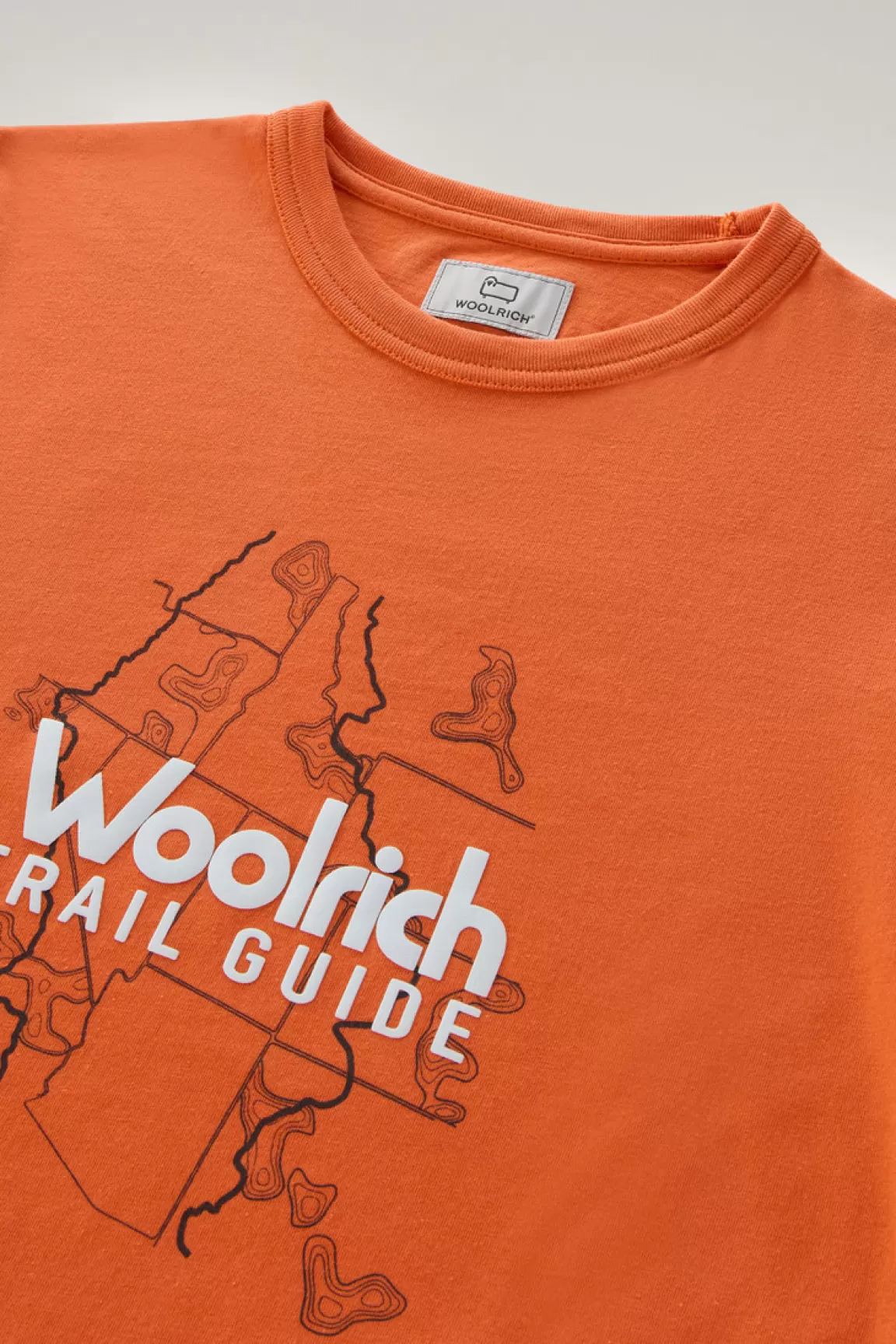 Woolrich T-shirt Voor Jongens Van Zuiver Katoen Met Grafische Print Koi Cheap