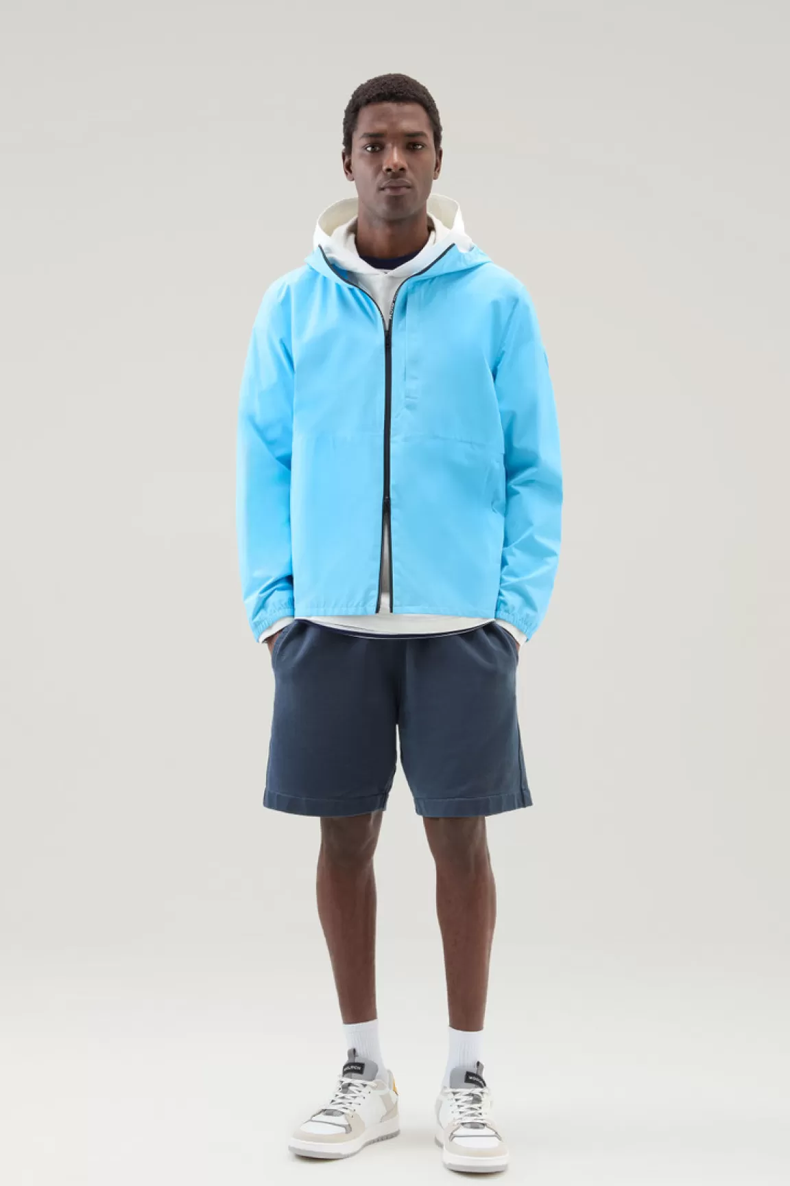 Woolrich Waterdicht Pacific-jack Met Capuchon Alaskan Blue Cheap