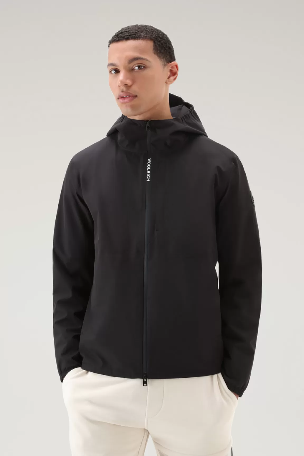 Woolrich Waterdicht Pacific-jack Met Capuchon Black Outlet